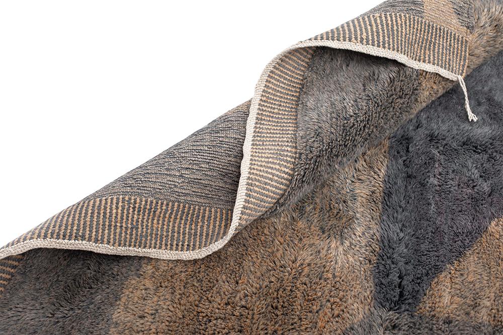 Absatract Hand-Knotted Wool Rug by Azele Studio