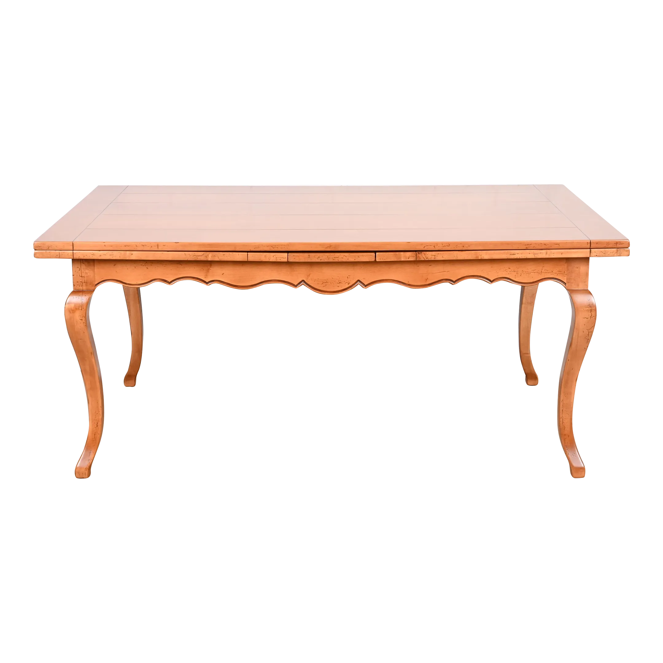 Baker Furniture Italian Provincial Maple Harvest Farm Table, Newly
