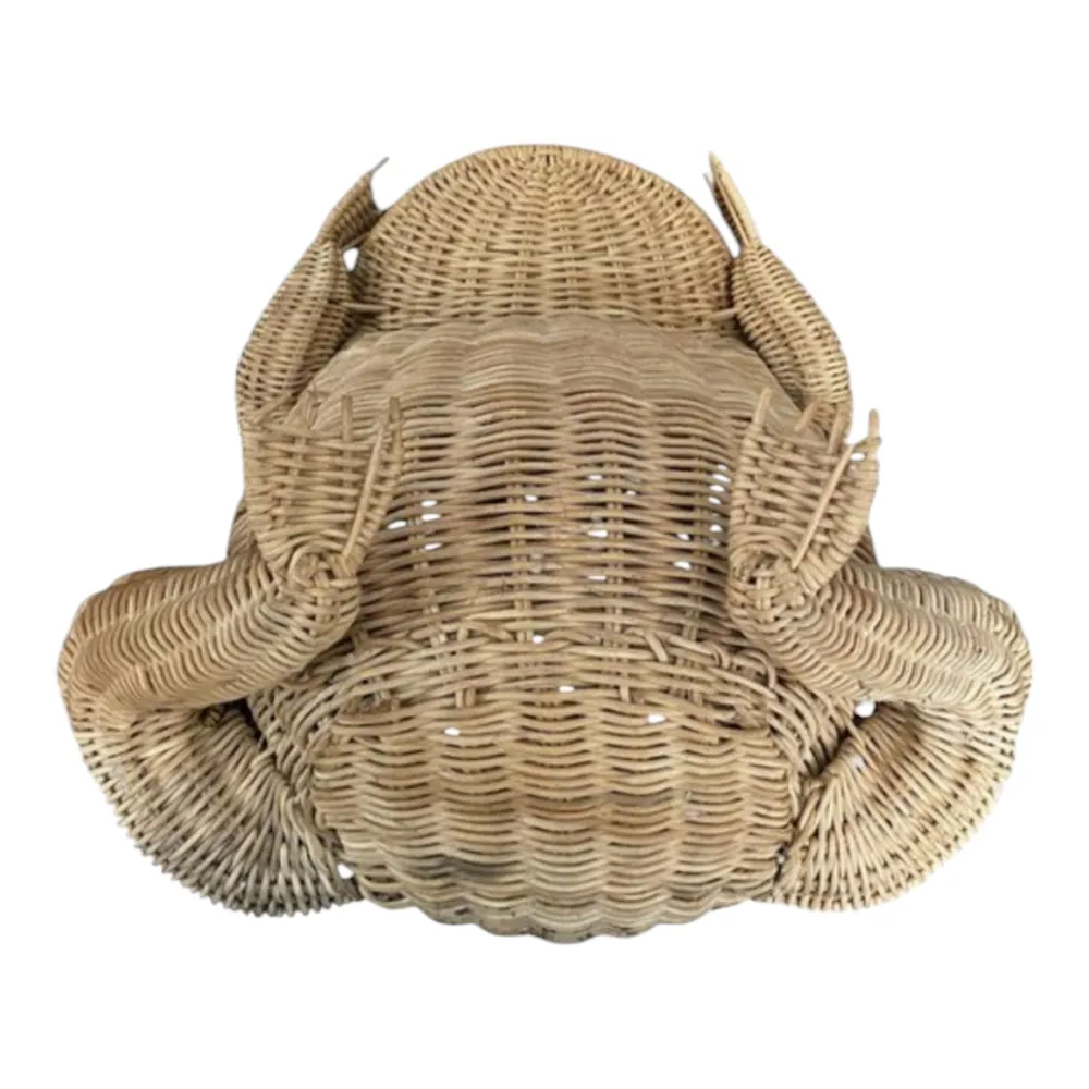 Vintage Basket in Handmade Wicker by Oliver Cajan, 1960s