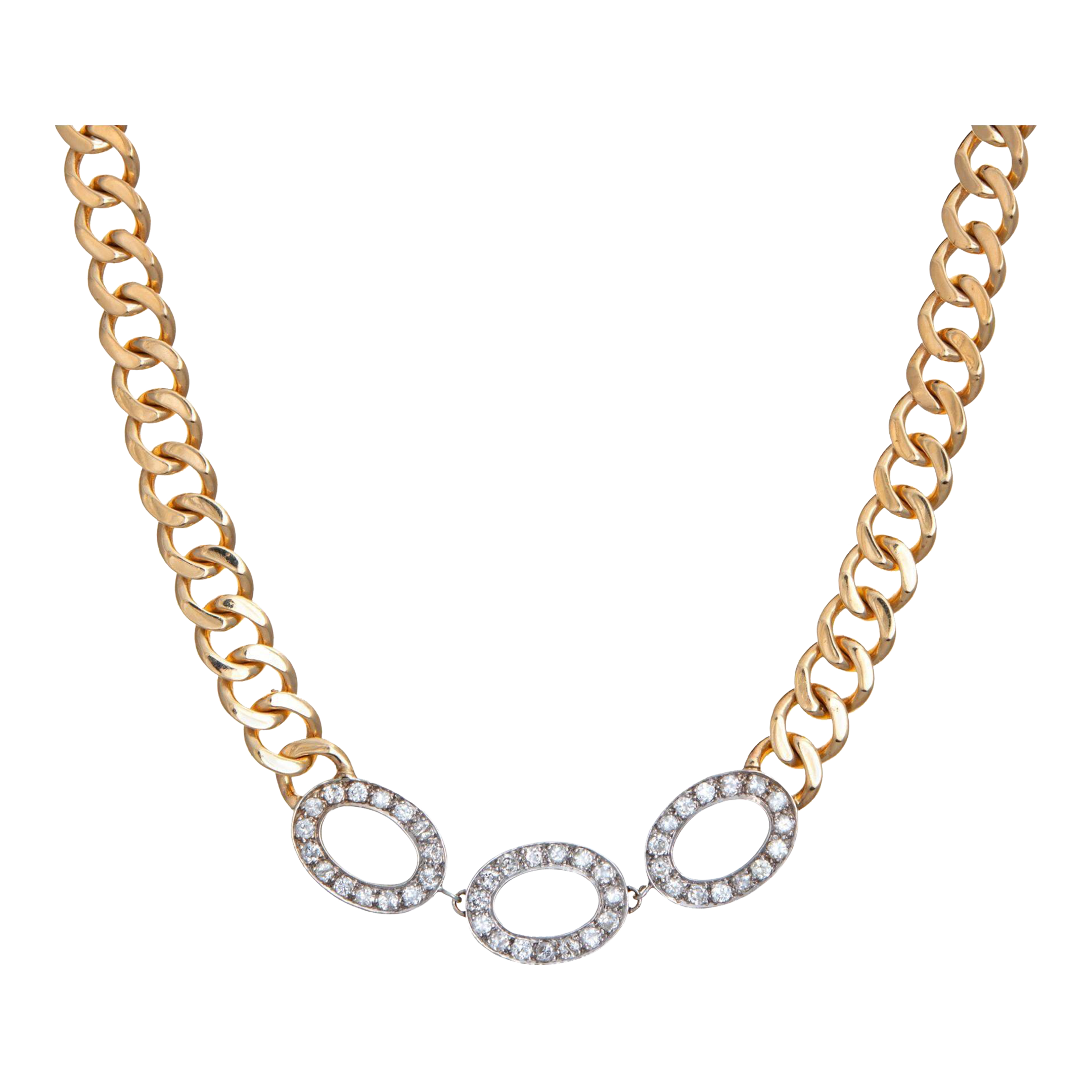 vintage-80s-diamond-curb-link-
