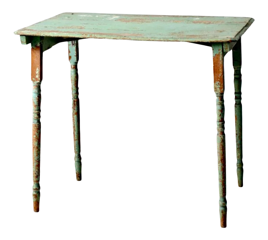Antique Painted Wood Side Table Chairish