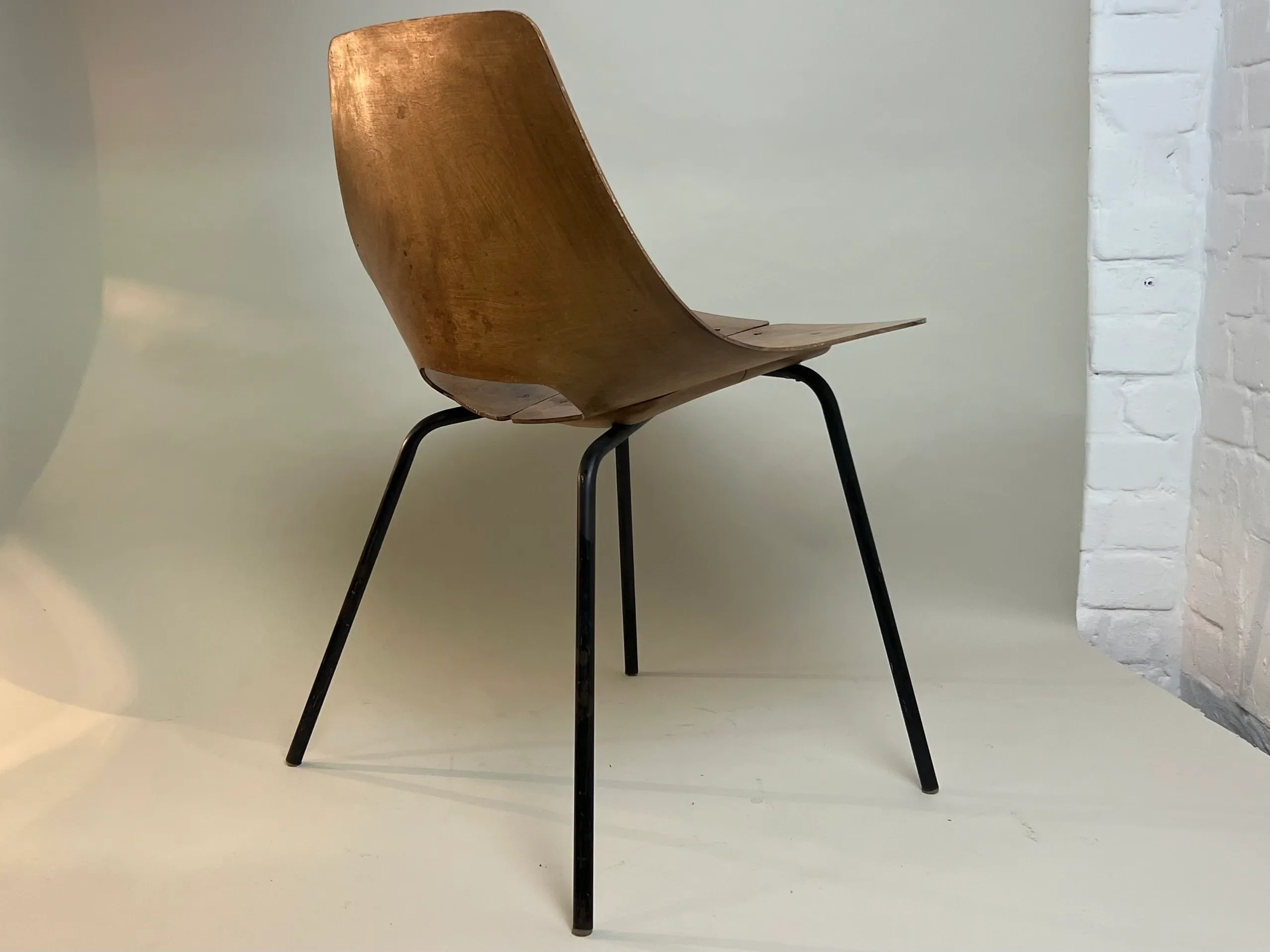 Tonneau Chair by Pierre Guariche for Steiner Paris, 1950s | Chairish