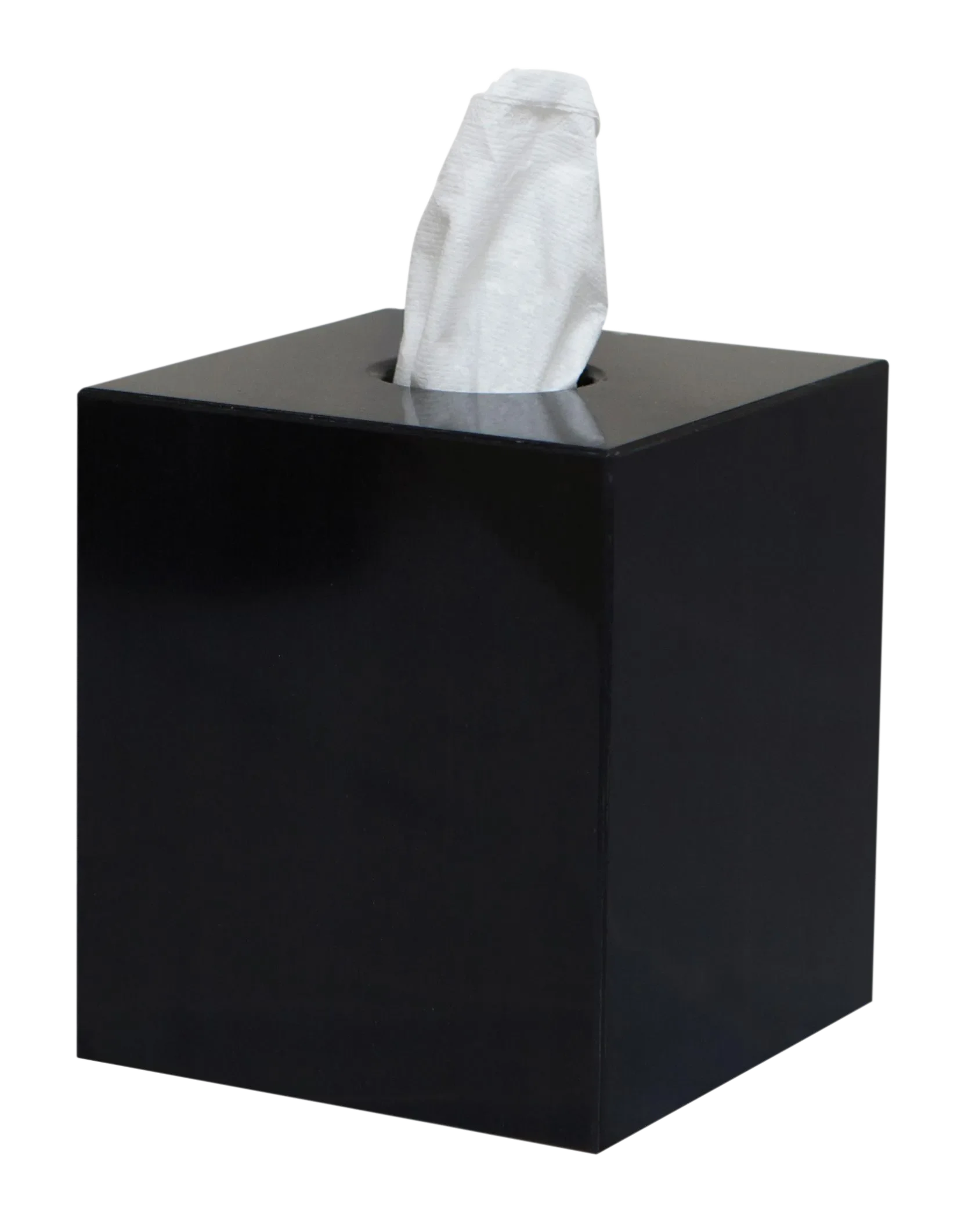 Black Marble Tissue Box Holder Chairish