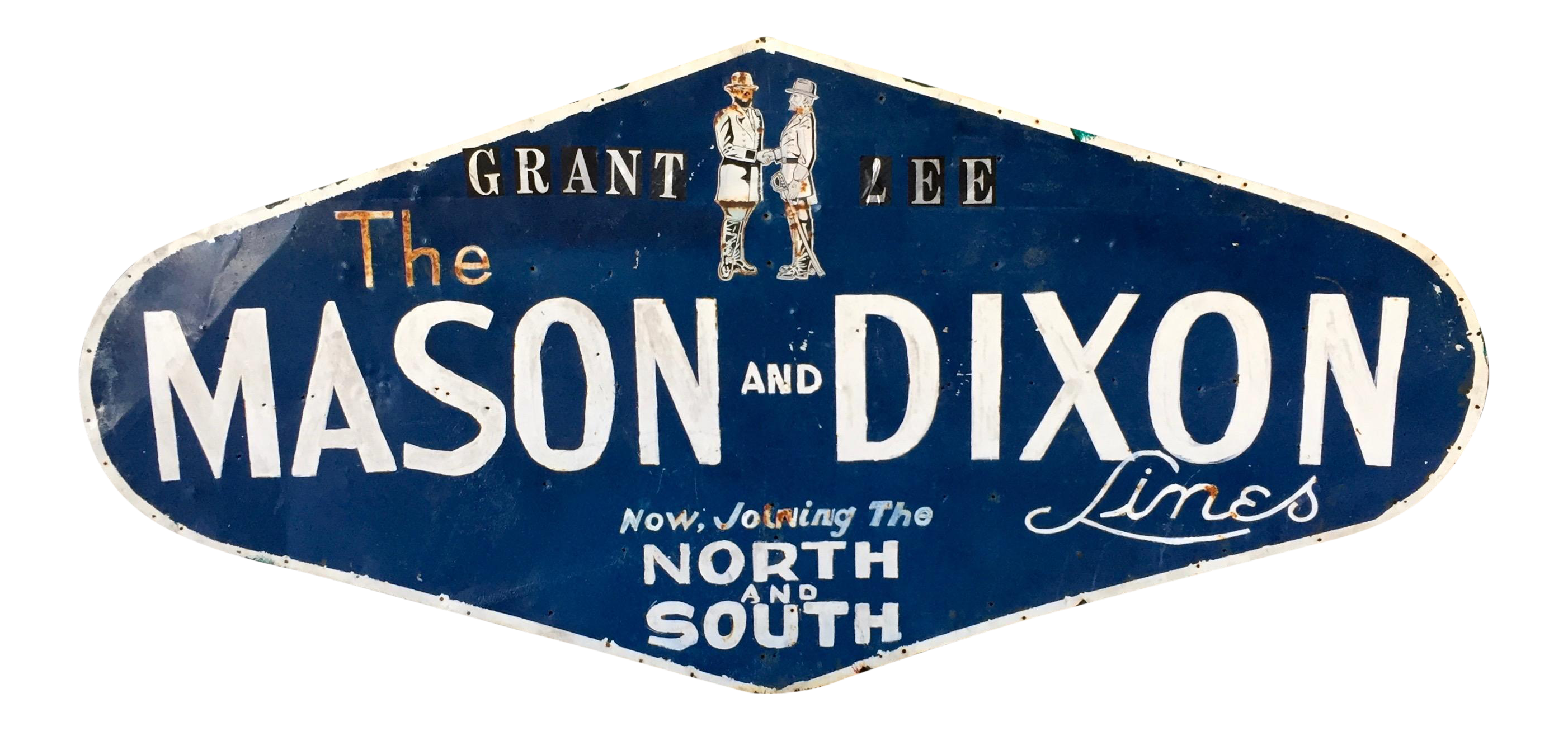 Vintage Mason & Dixon Lines Truck Sign Chairish