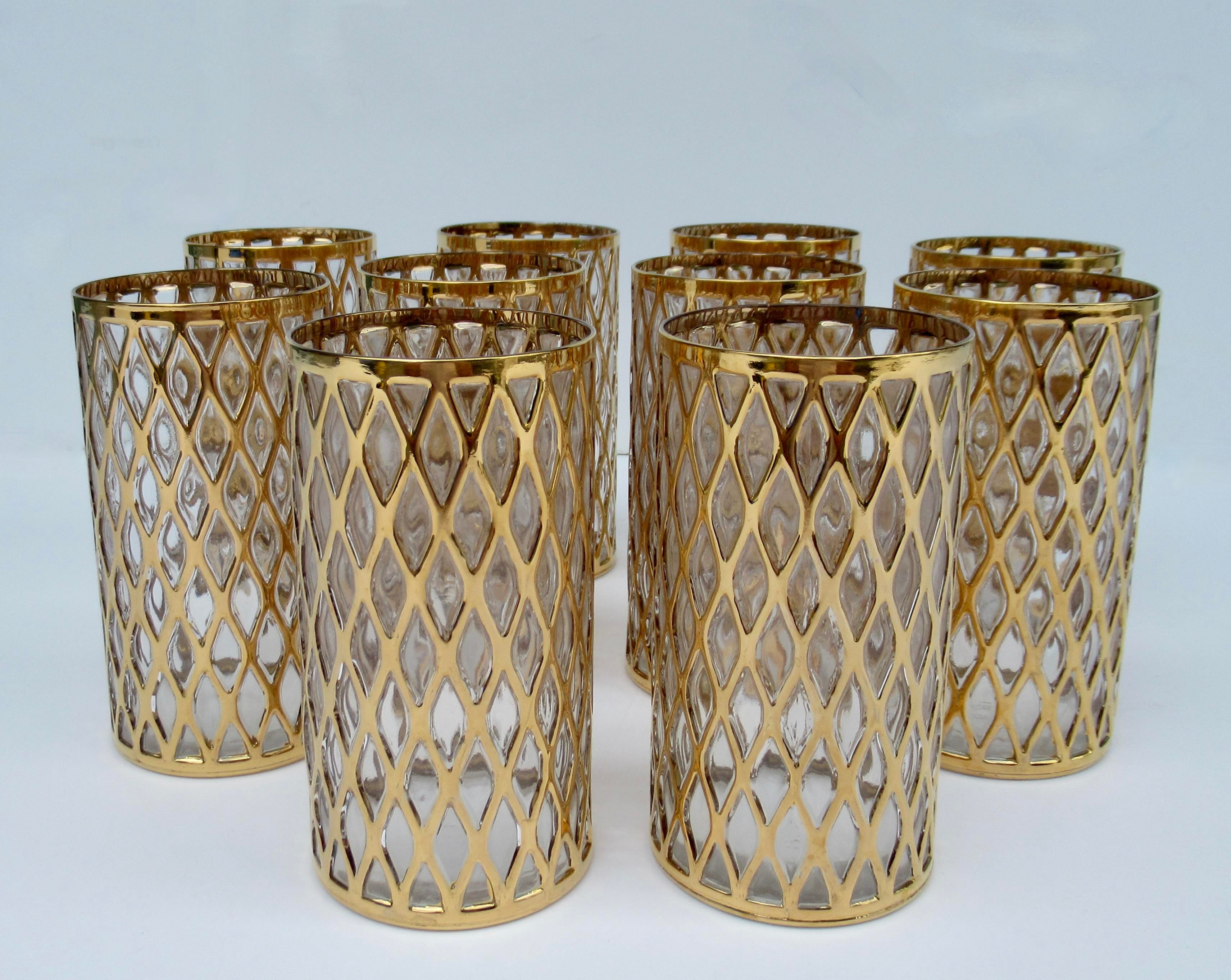 Vintage C.1960's Imperial Glass Co. 22kGold 