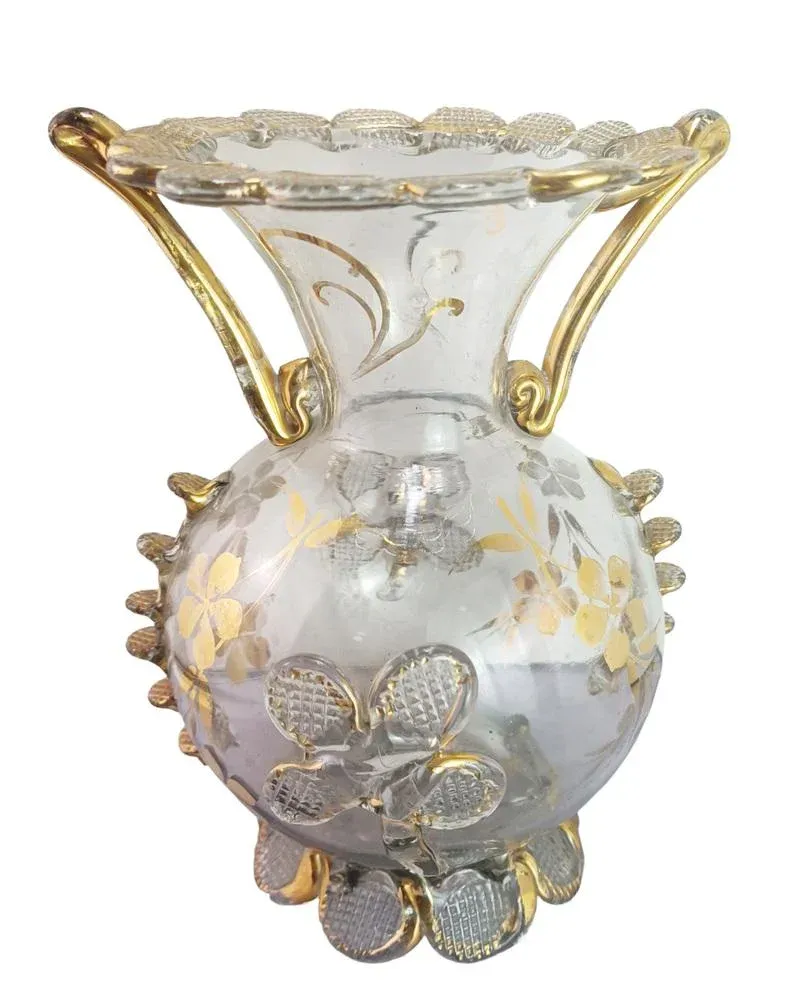 Murano Venetian Murano Glass Vase, 1920s