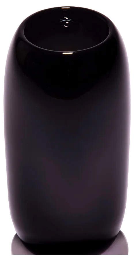 Black Harvest Glass Copper Vase by Tiina Sarapu