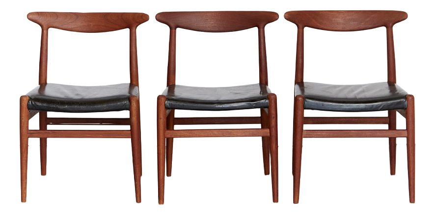 W2 Dining Chair by Hans J. Wegner for C.M.Madsen, 1950s, Set