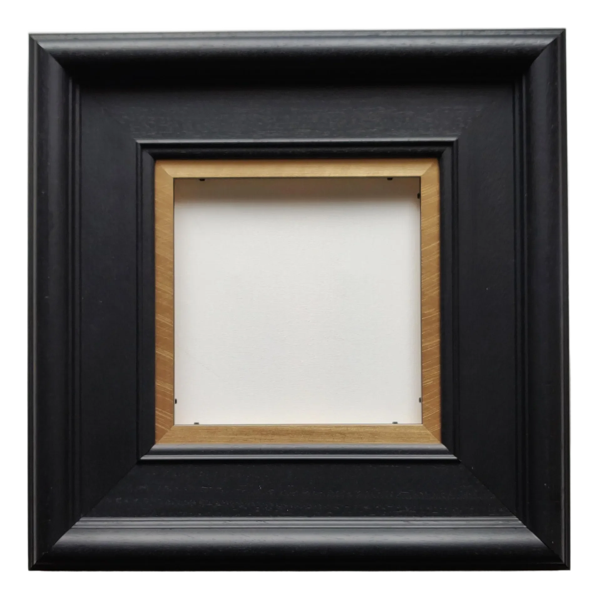 Black Wooden Frame Gold Slip Detail