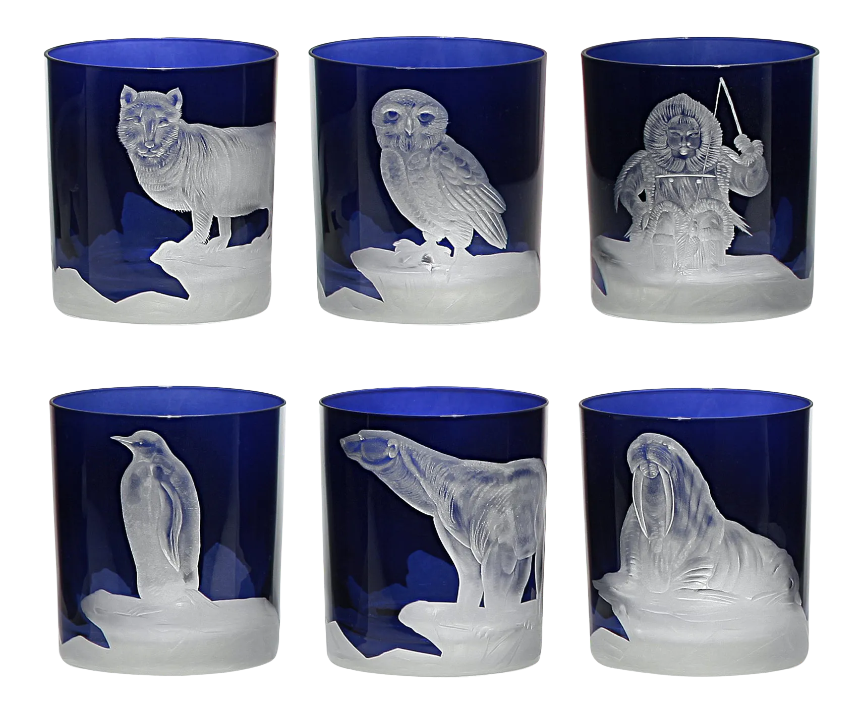 ARTEL Arctic Collection Set of Double Old Fashioned Glasses, Ink, Set