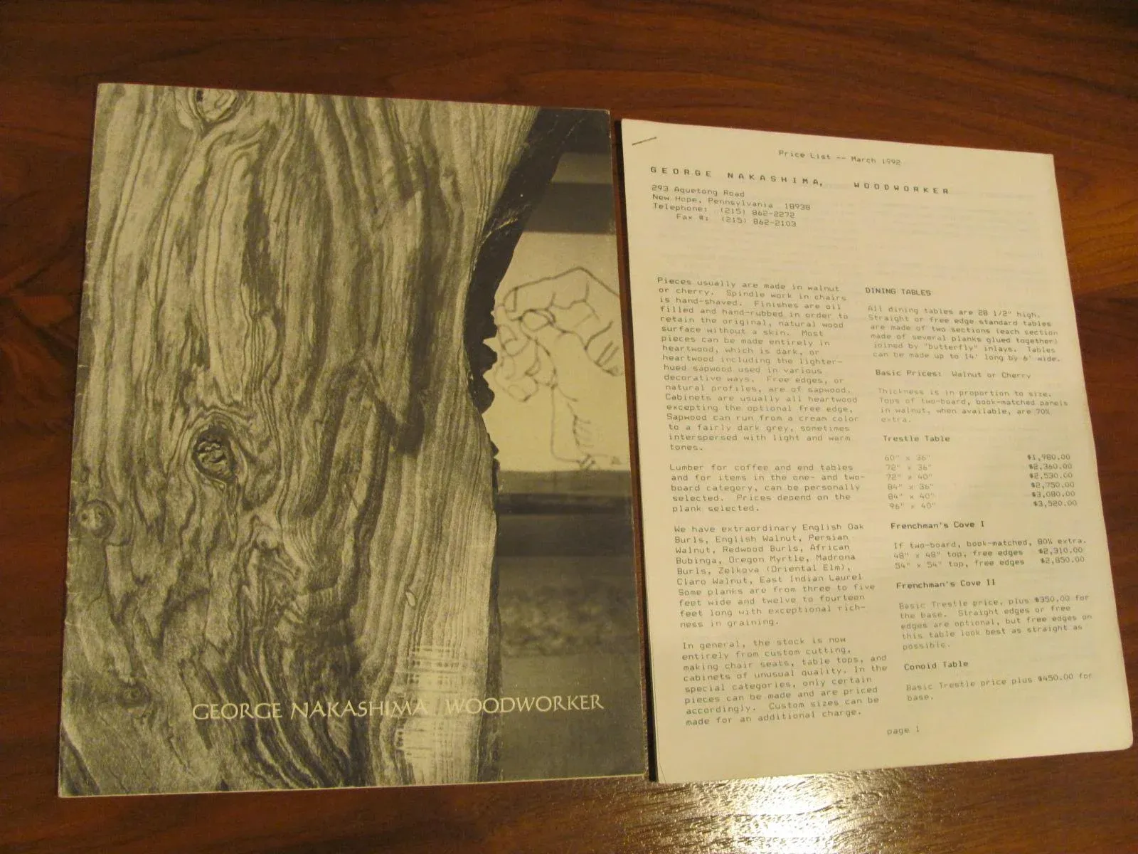 George Nakashima 図録 カタログ 作品集 George Nakashima 図録 カタログ 作品集