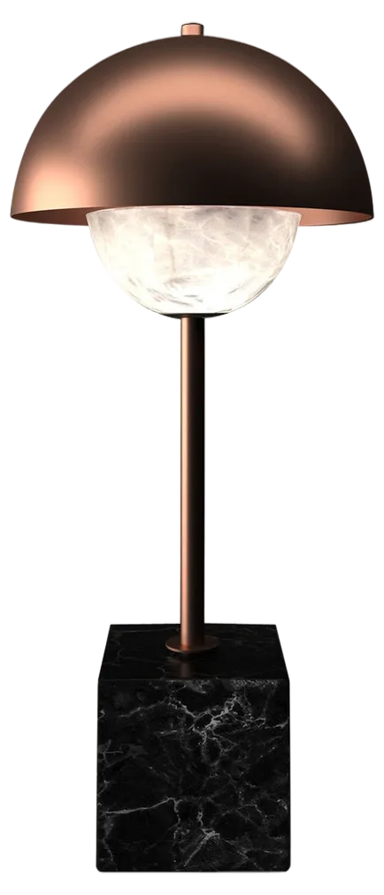 Apollo Table Lamp in Copper by Alabastro Italiano