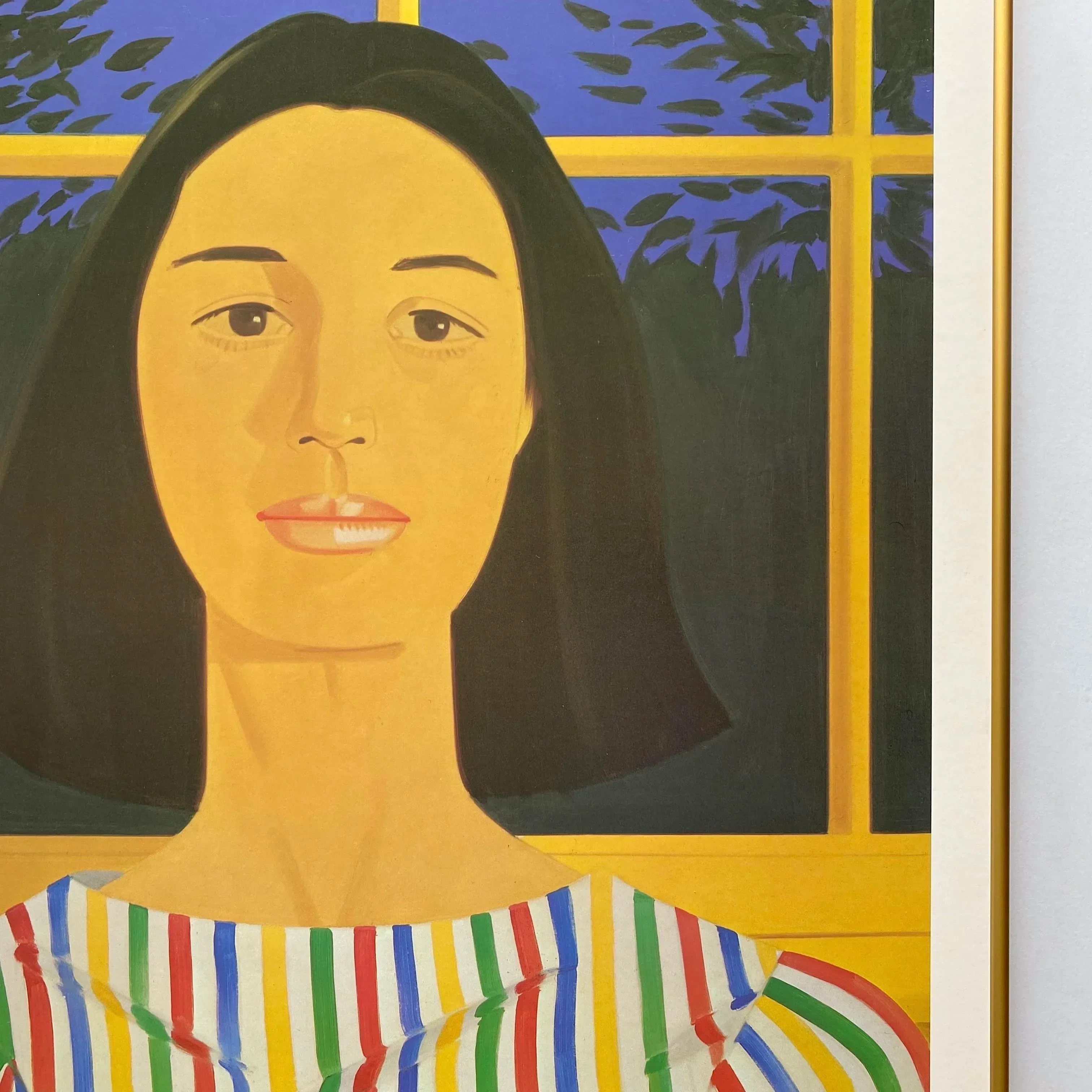 Alex Katz - ポスター Alex Katz Vintage 1980 Pop Art Lithograph Print Framed