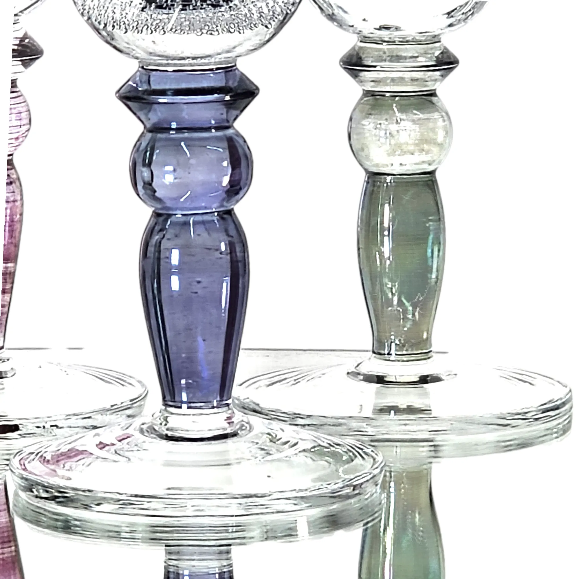 Pottery Barn Bubble Wine Glasses Set of 5