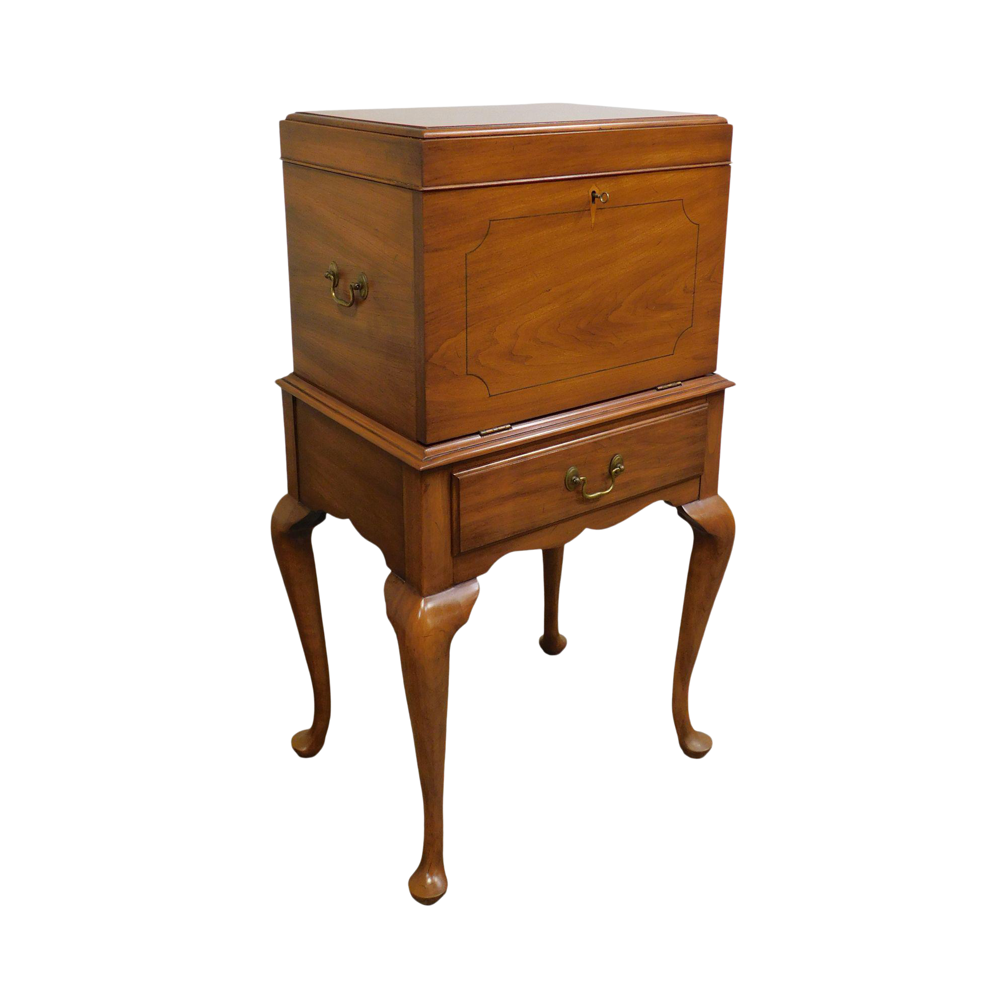 Henkel Harris Vintage Cherry Queen Anne Silver Chest Chairish