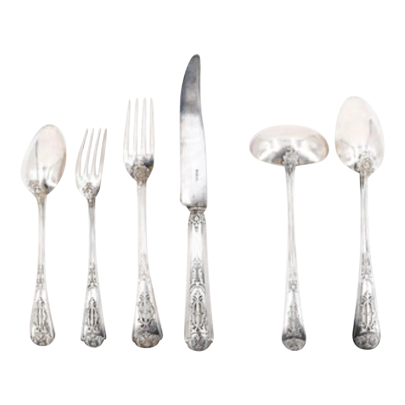Circa 1860 Sterling Silver Flatware Set From Paris 91 Pieces Chairish