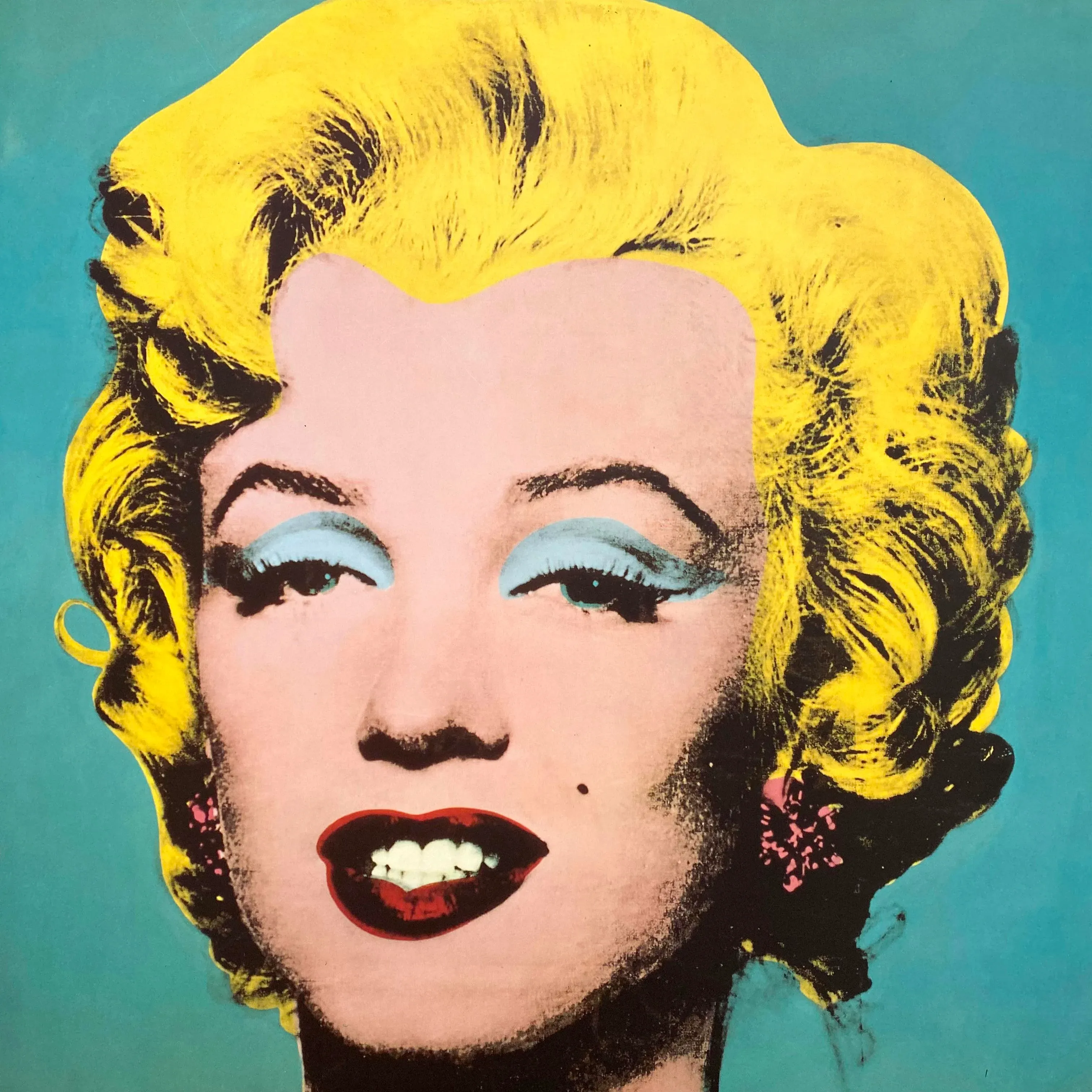 Andy Warhol Estate Vintage 1989 Lithograph Print Framed Pop Art