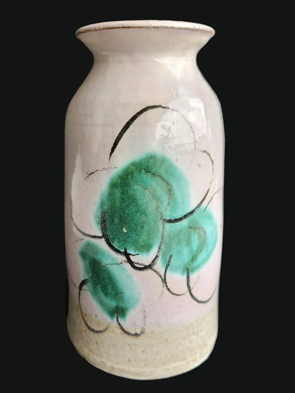 Vintage Studio Pottery Glazed Ceramic Vase, Artist Signed