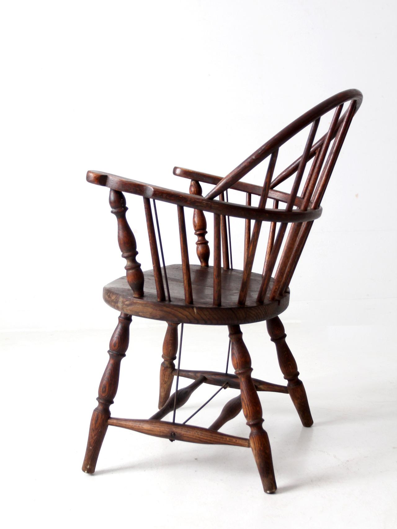 家具 Vintage Windsor chair Antique Windsor Chair, Painted Spindle Back Wood Chair - Etsy