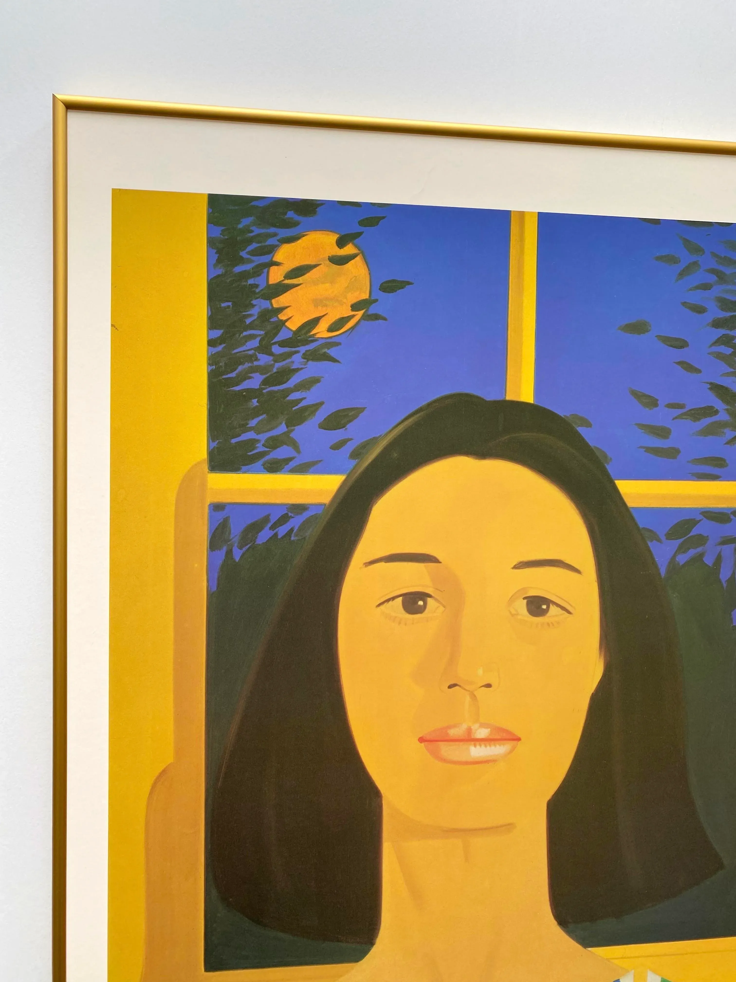 Alex Katz Vintage 1980 Pop Art Lithograph Print Framed