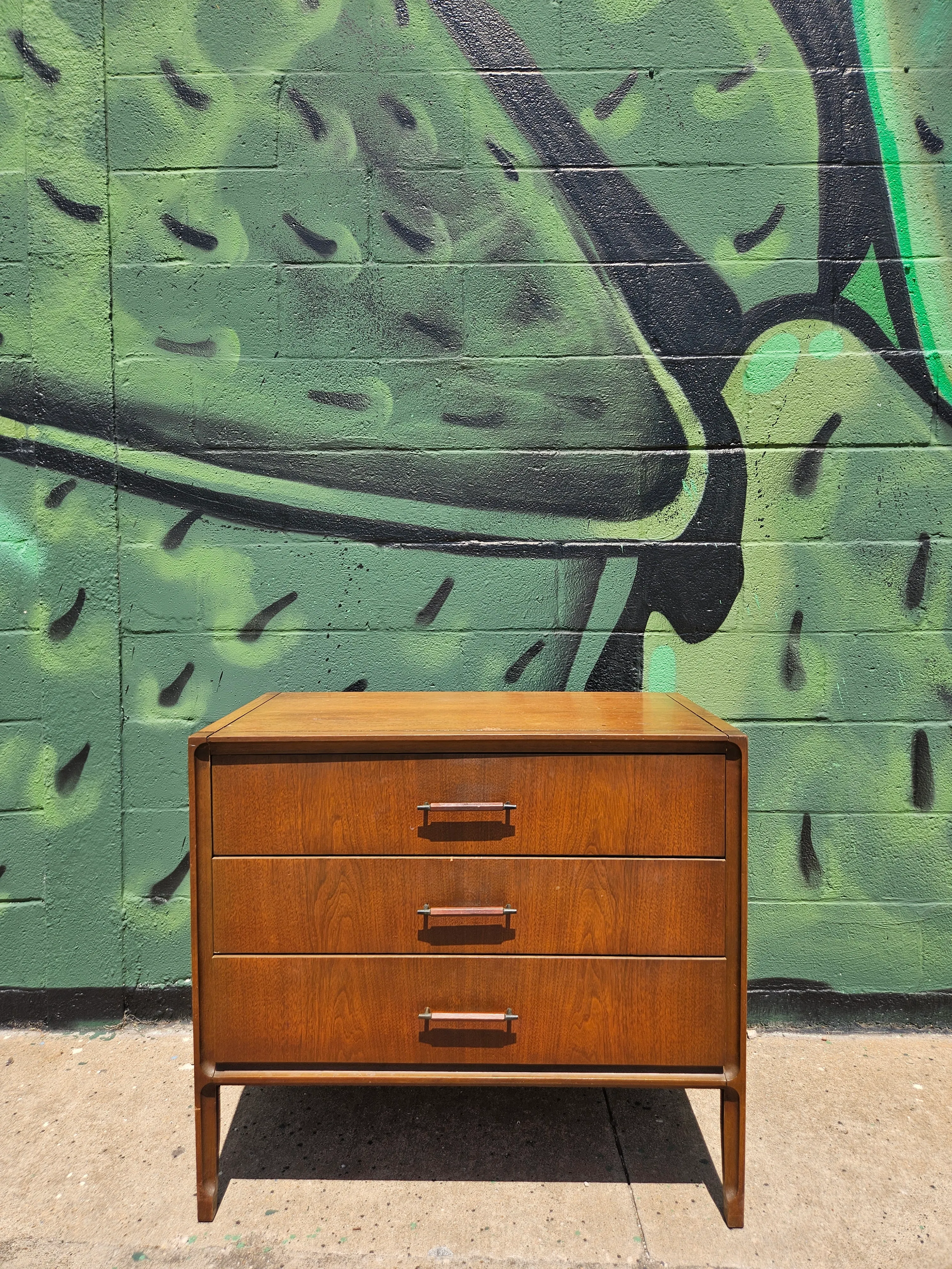 mid century modern 3 drawer dresser Vintage Lane Furniture "Perception"  Boston Mid Century Modern Designed for modern convenience Mid-Century Three Drawer Dresser -