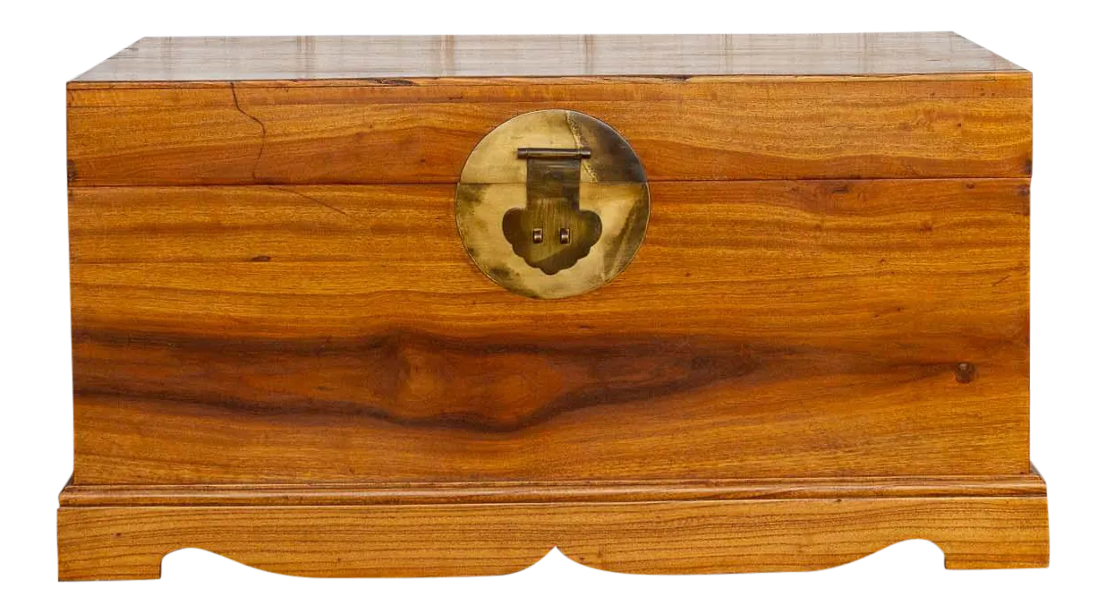 Campaign Style Asian Cedar Chest Chairish