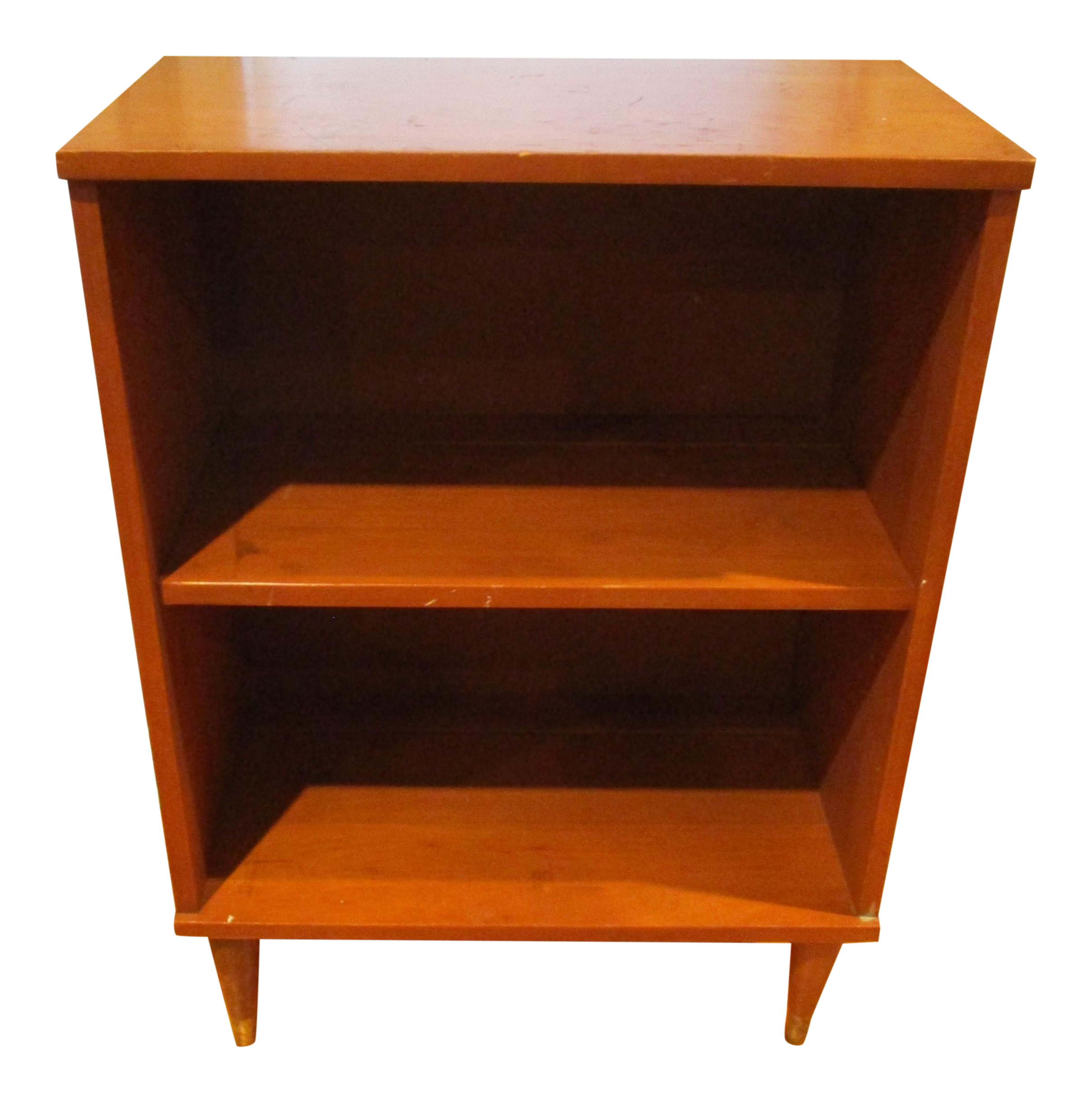 Mid Century Modern Bookshelf Side Table Tapered Legs