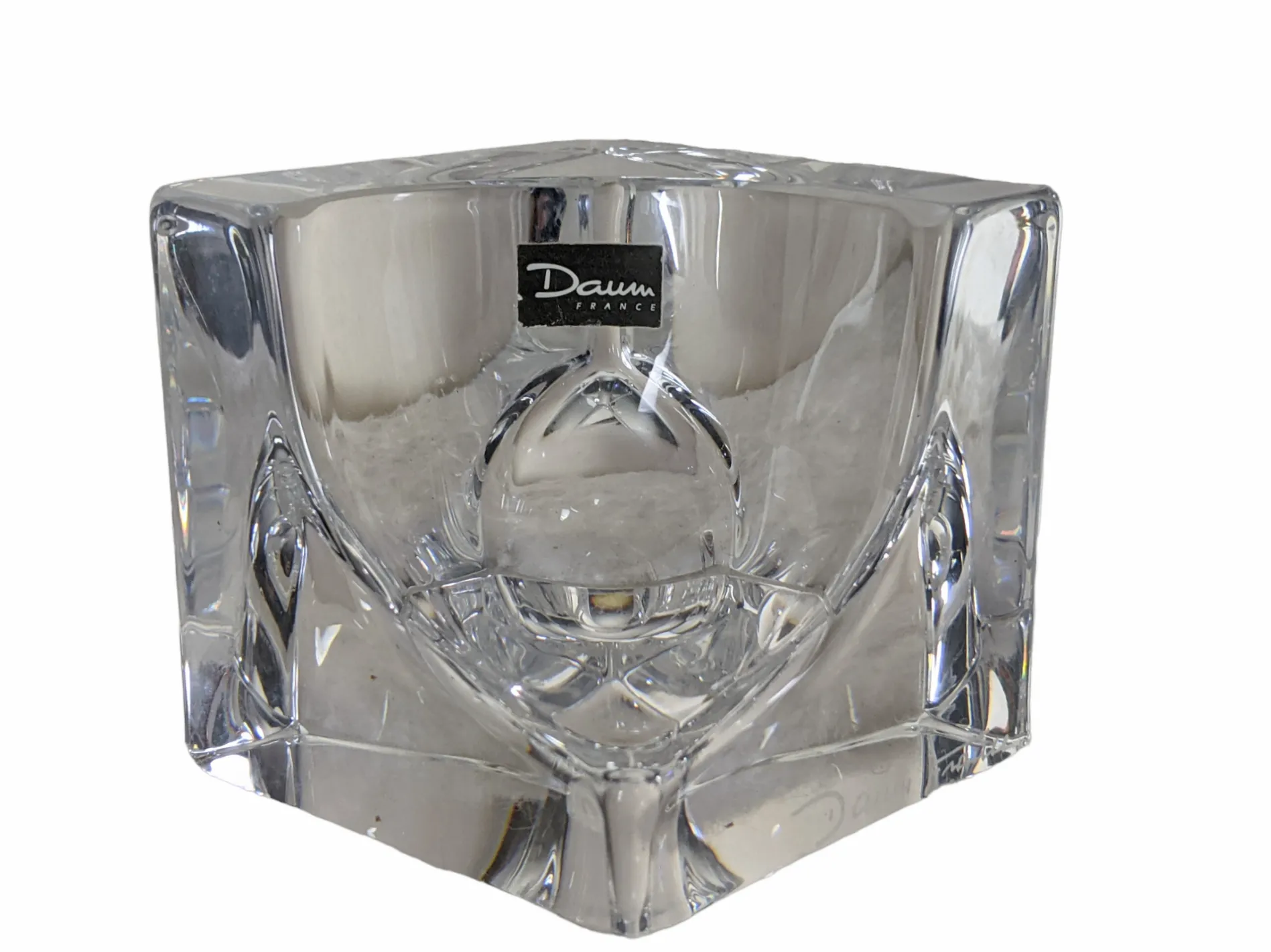 Daum オブジェ Vintage Modernist Daum France Crystal Decorative Object