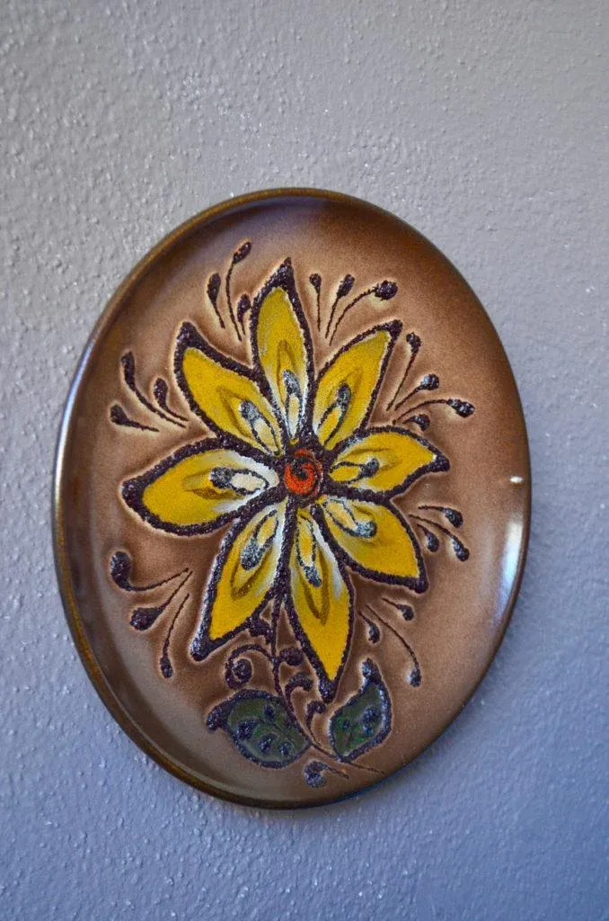 Fat Lava Mural Ceramic Plate, 1970s
