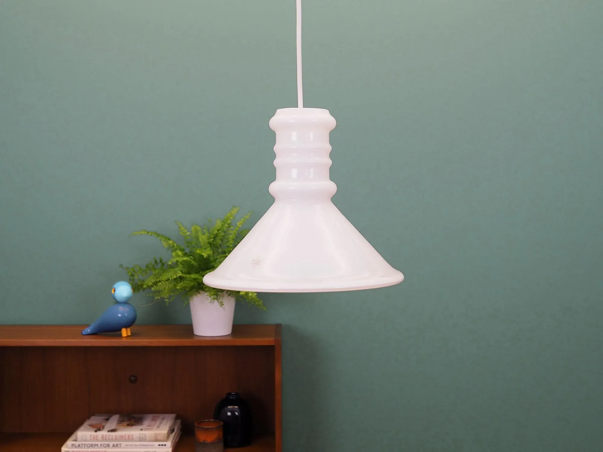 Vintage Danish Pendant Lamp from Holmegaard, 1970s