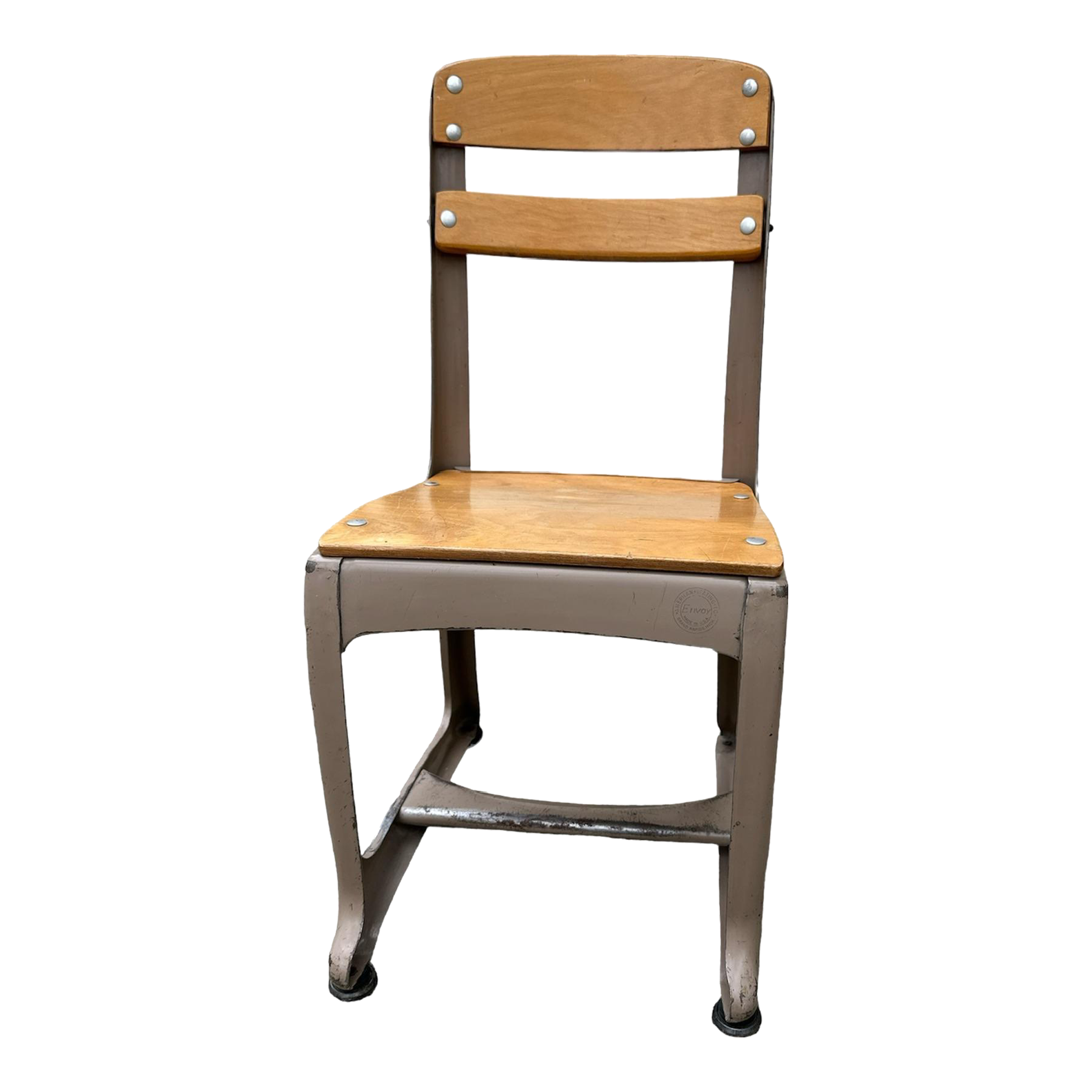 Children's School Chair Metal With Wood Chairish