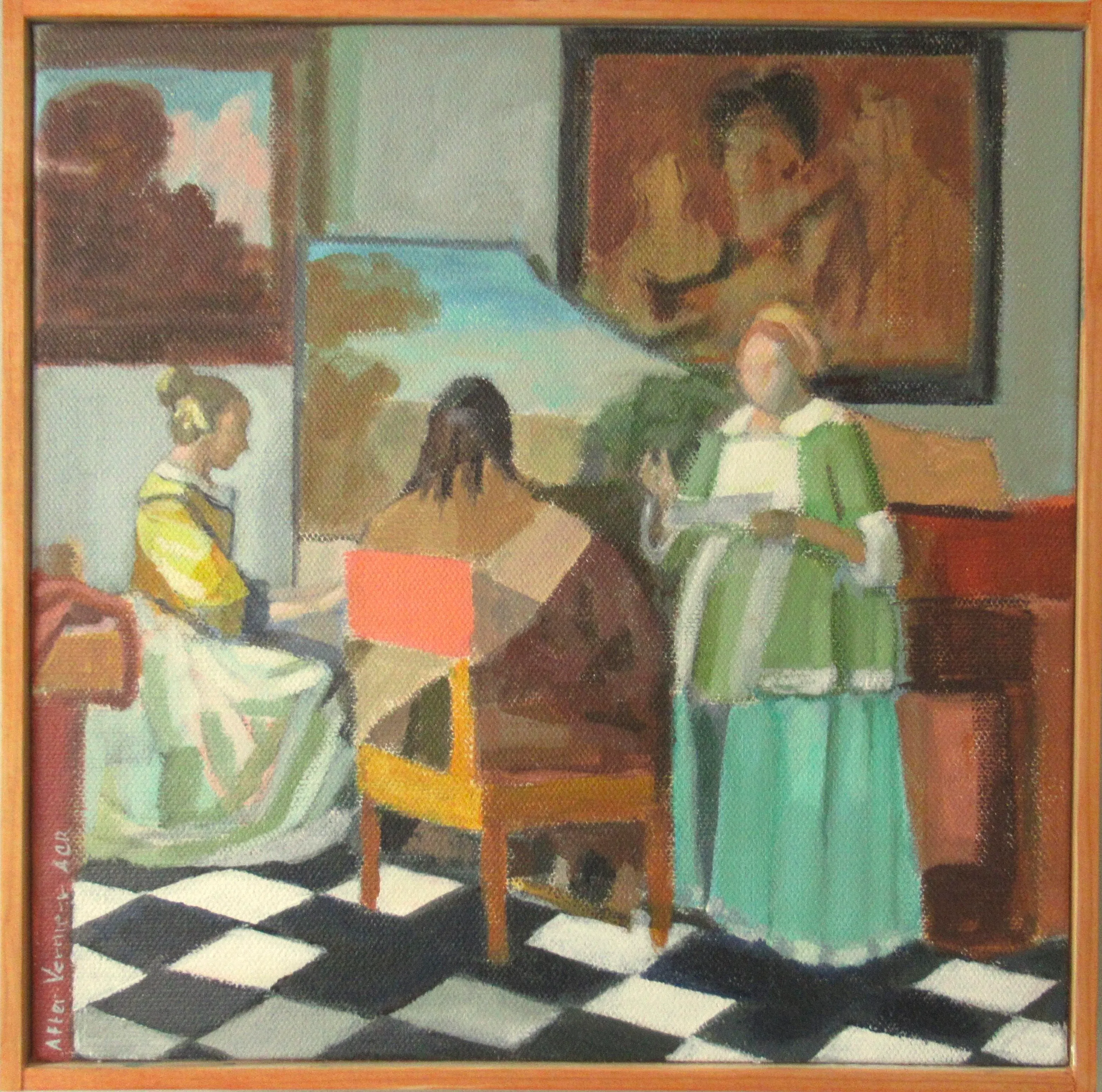 The Concert, After Vermeer, by Anne Carrozza Remick | Chairish