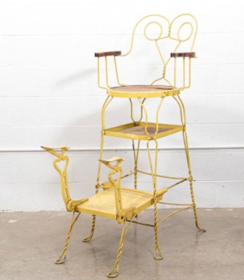 Antique shoe online shine chair