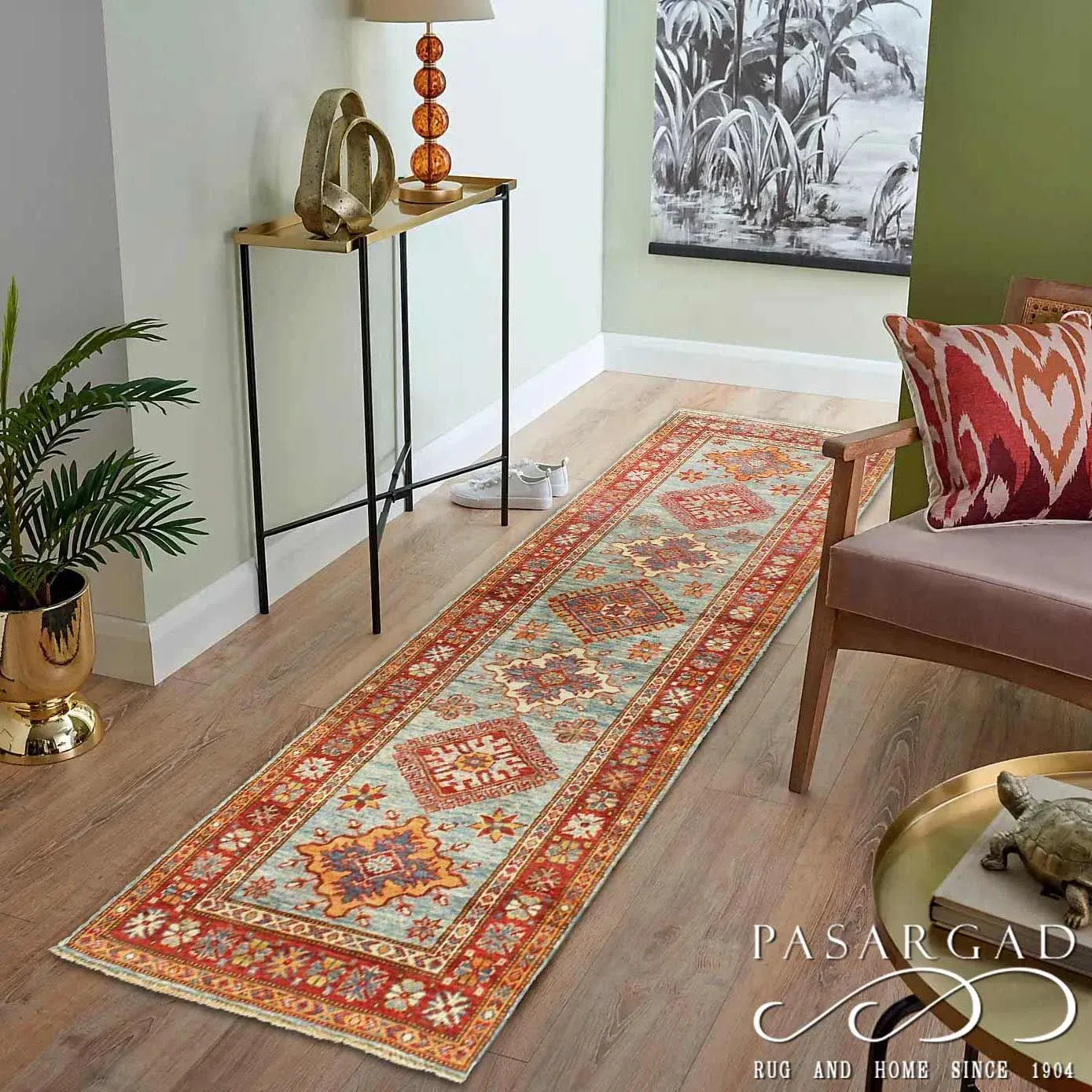 Fine Hand Knotted Kazak Runner