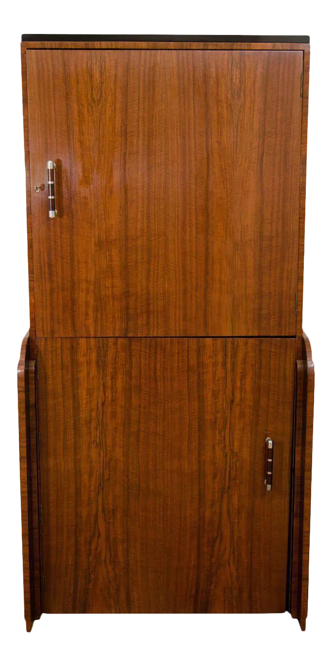 Art Deco Wood & Ebony Bar Chairish