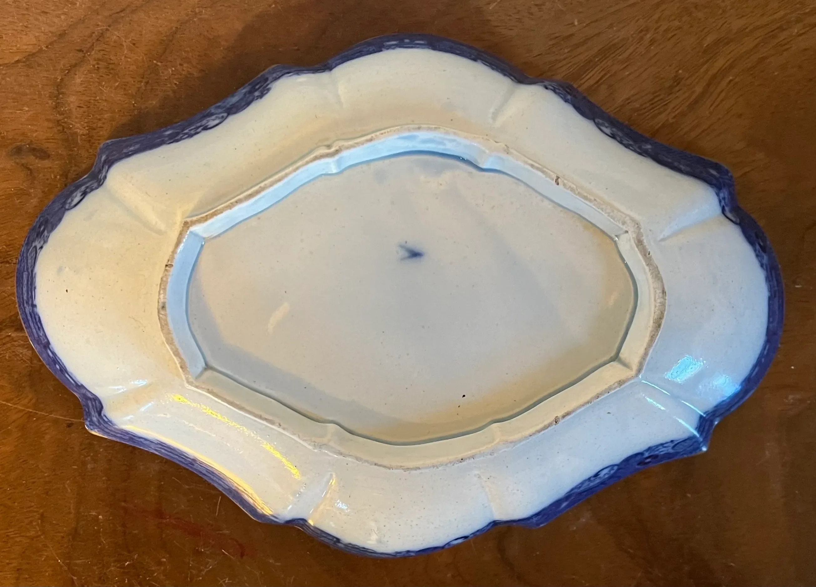 Antique 18th Century English Spode Porcelain Lozenge Shape Dish