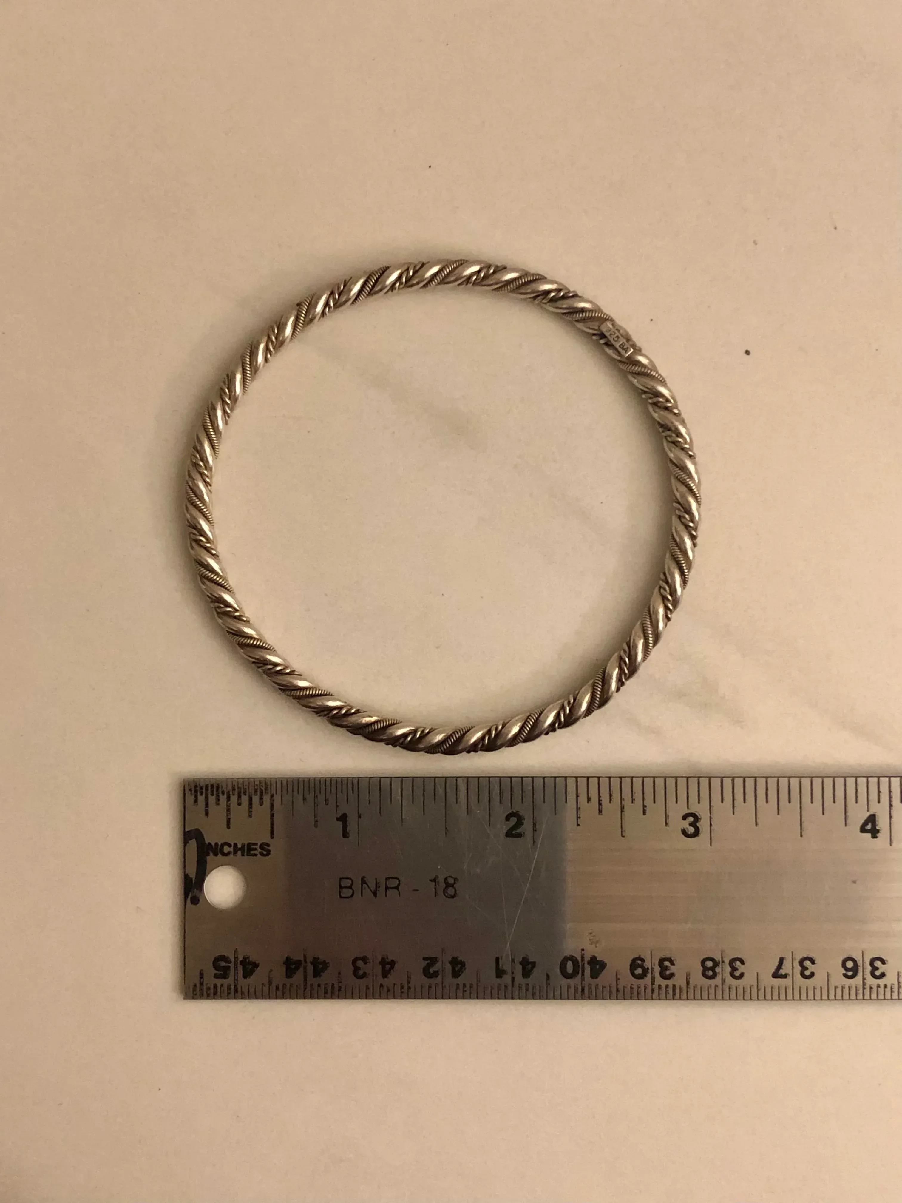 アクセサリー Vintage Silver Twist Bar Bangle 925 Vintage Twisted Sterling Silver Bangle Bracelet // Simple