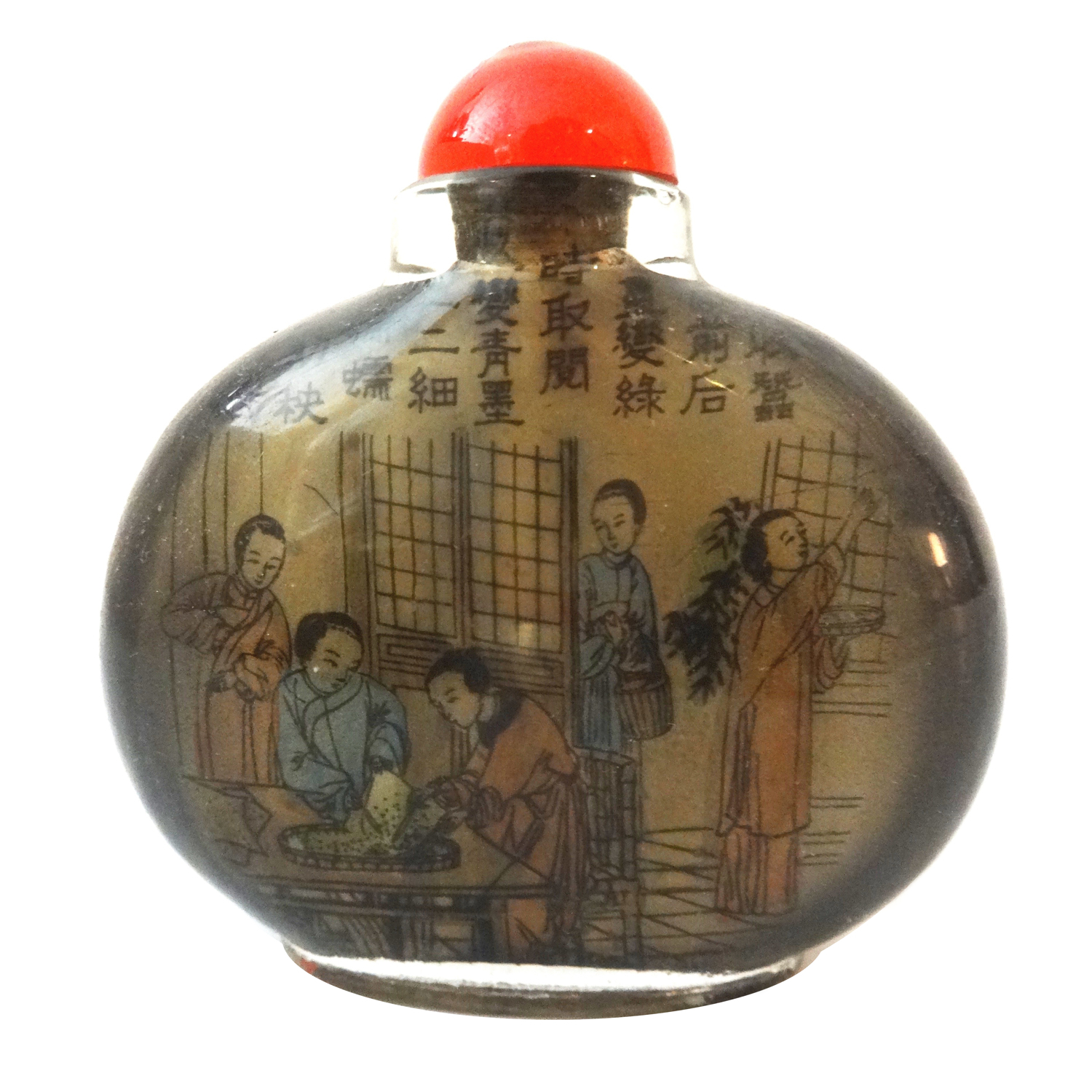 Large Chinese Peking Glass Snuff Bottle Chairish