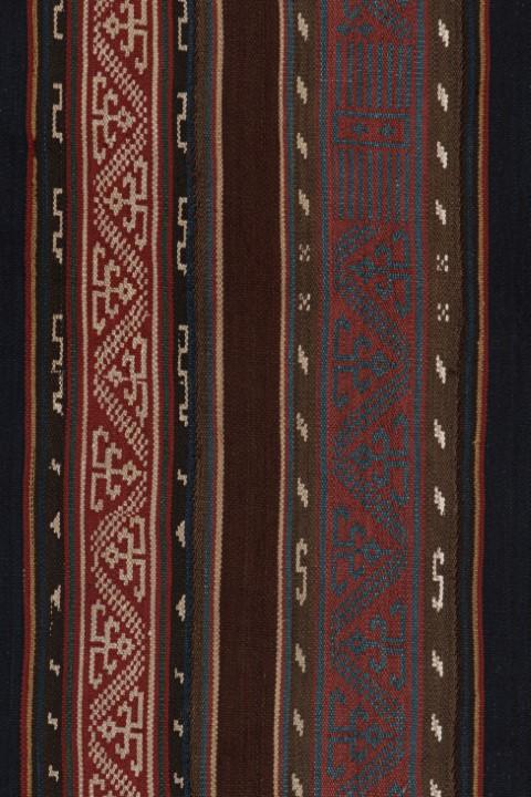 1950s Vintage Persian Jajim Kilim in Red, Blue & Brown Patterns by Rug & Kilim