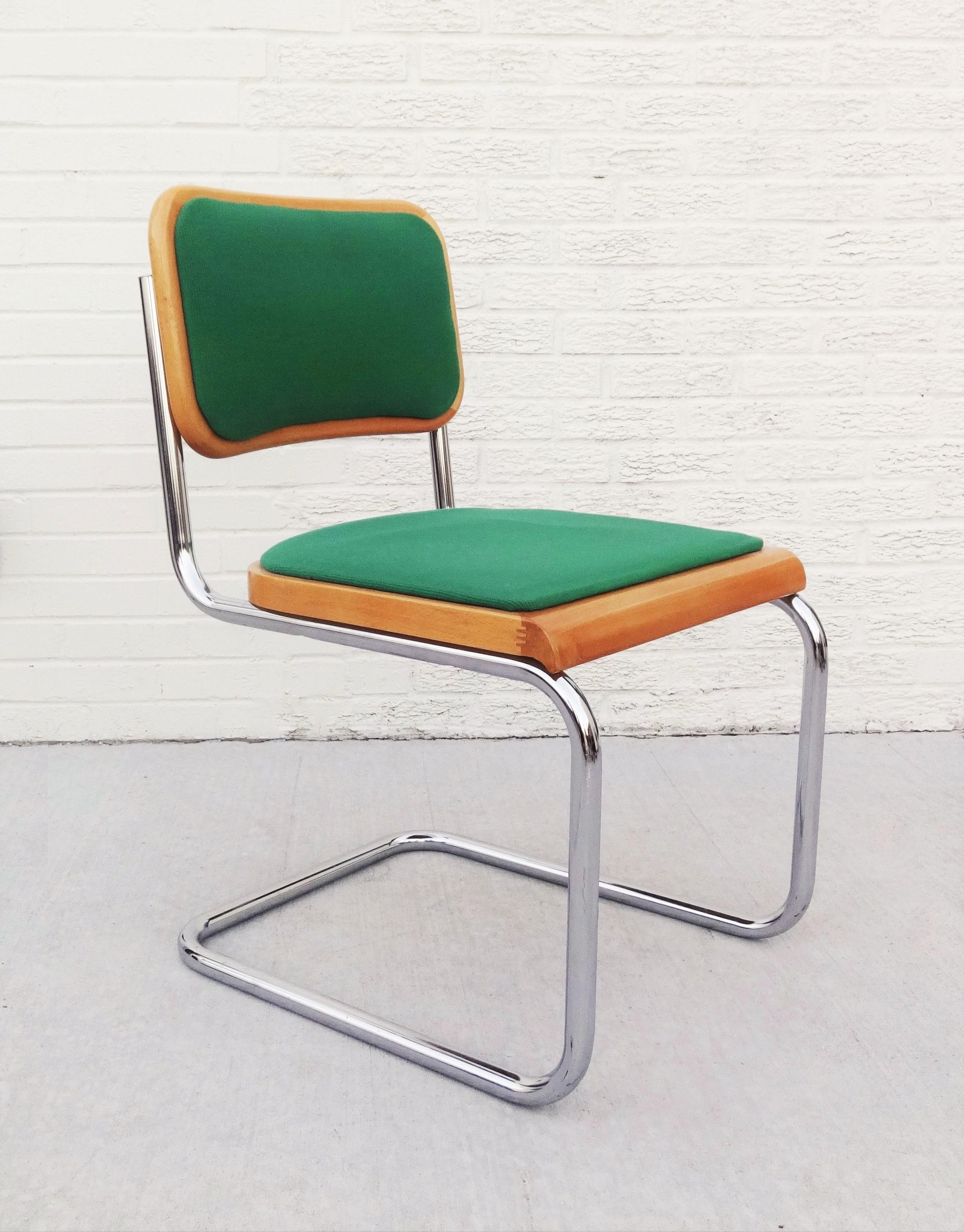 Mid Century Modern Green Marcel Breuer Cesca Chairs Made in Italy Set of 8 Chairish