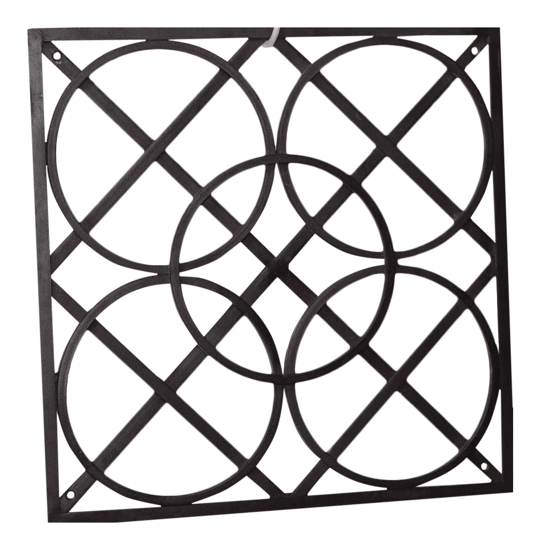 Geometric Circles in Squares Iron Wall Art Chairish