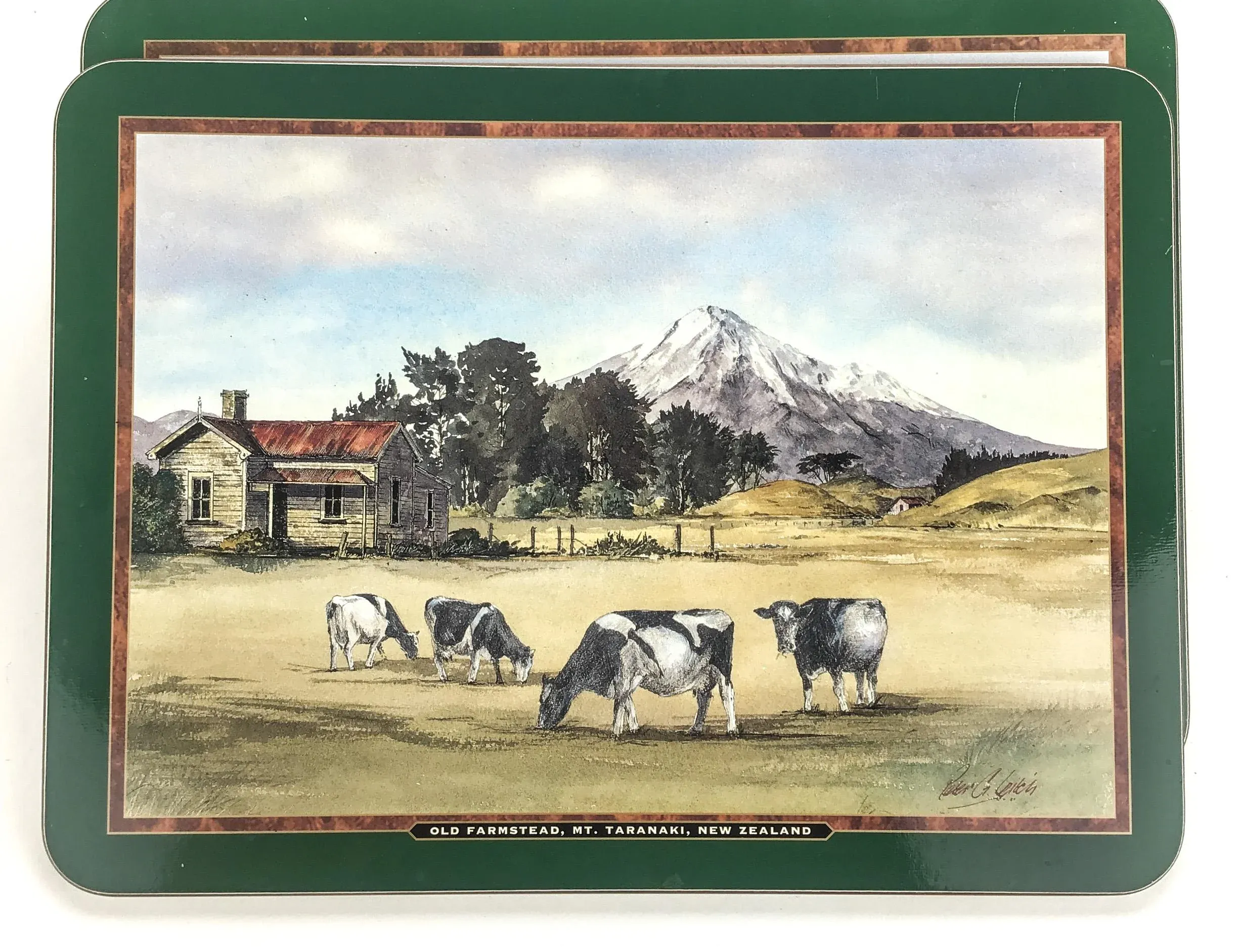 Vintage Jason Placemats Circa 1963 Set of 6 New Zealand Scenes