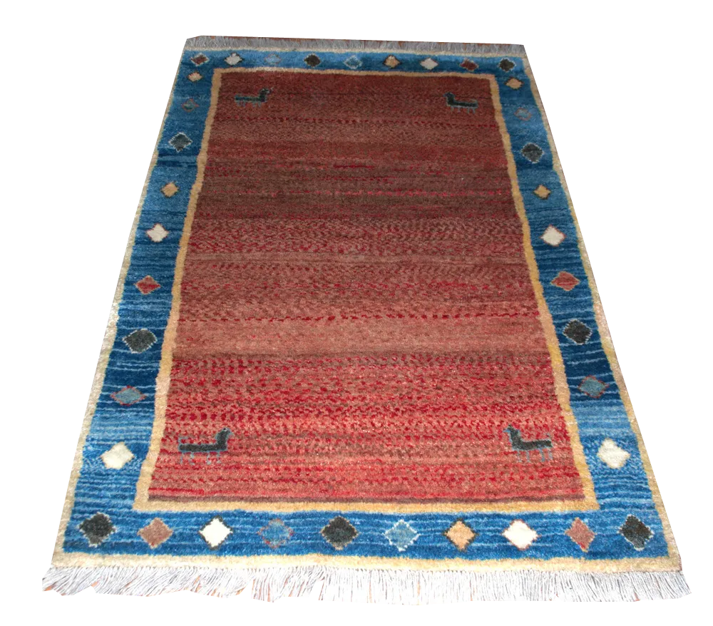 Middle Eastern Gabbeh Rug, 1970s Chairish