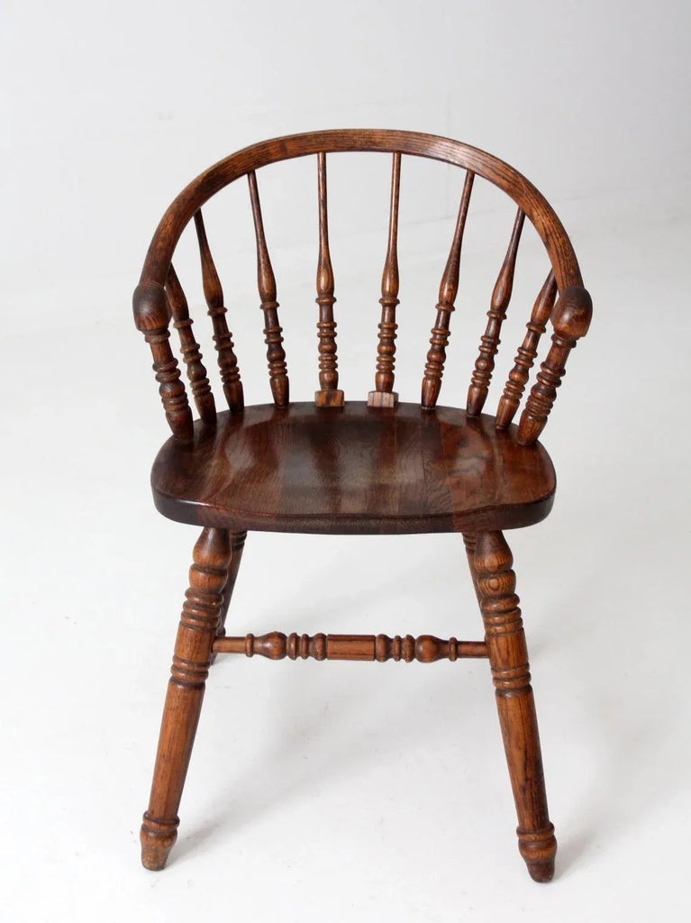 Vintage Richardson Brothers Company Oak Dining Chair | Chairish