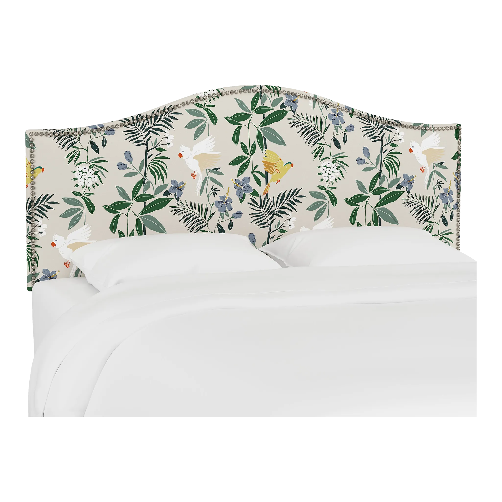 Queen Headboard, Belize Chinoiserie Cream