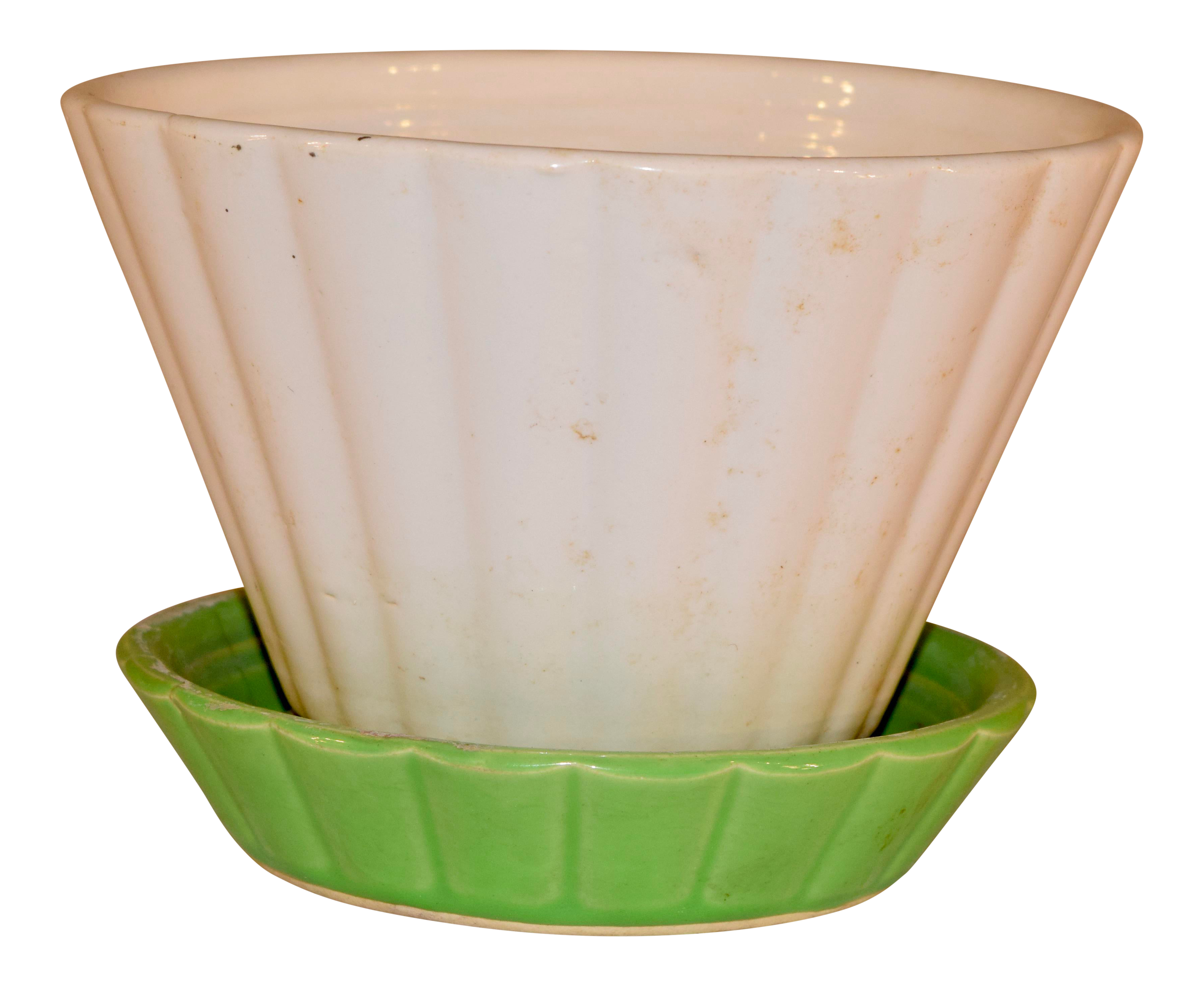 Shawnee Pottery Duo Tone Flower Pot Chairish