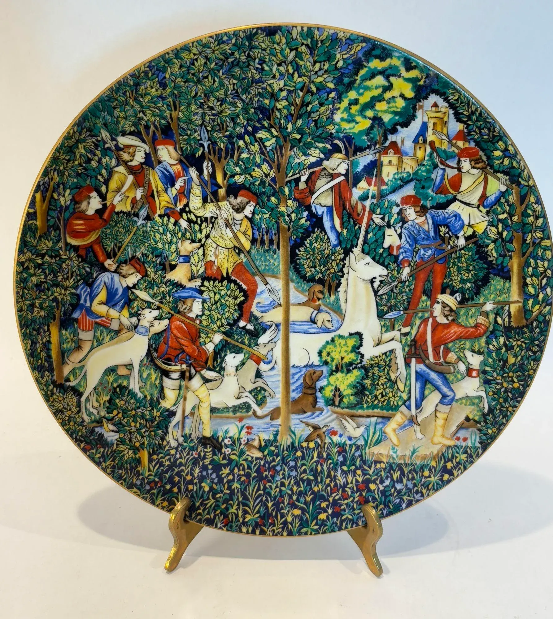 Haviland Limoges France La Chasse a La Licorne Decorative Plate