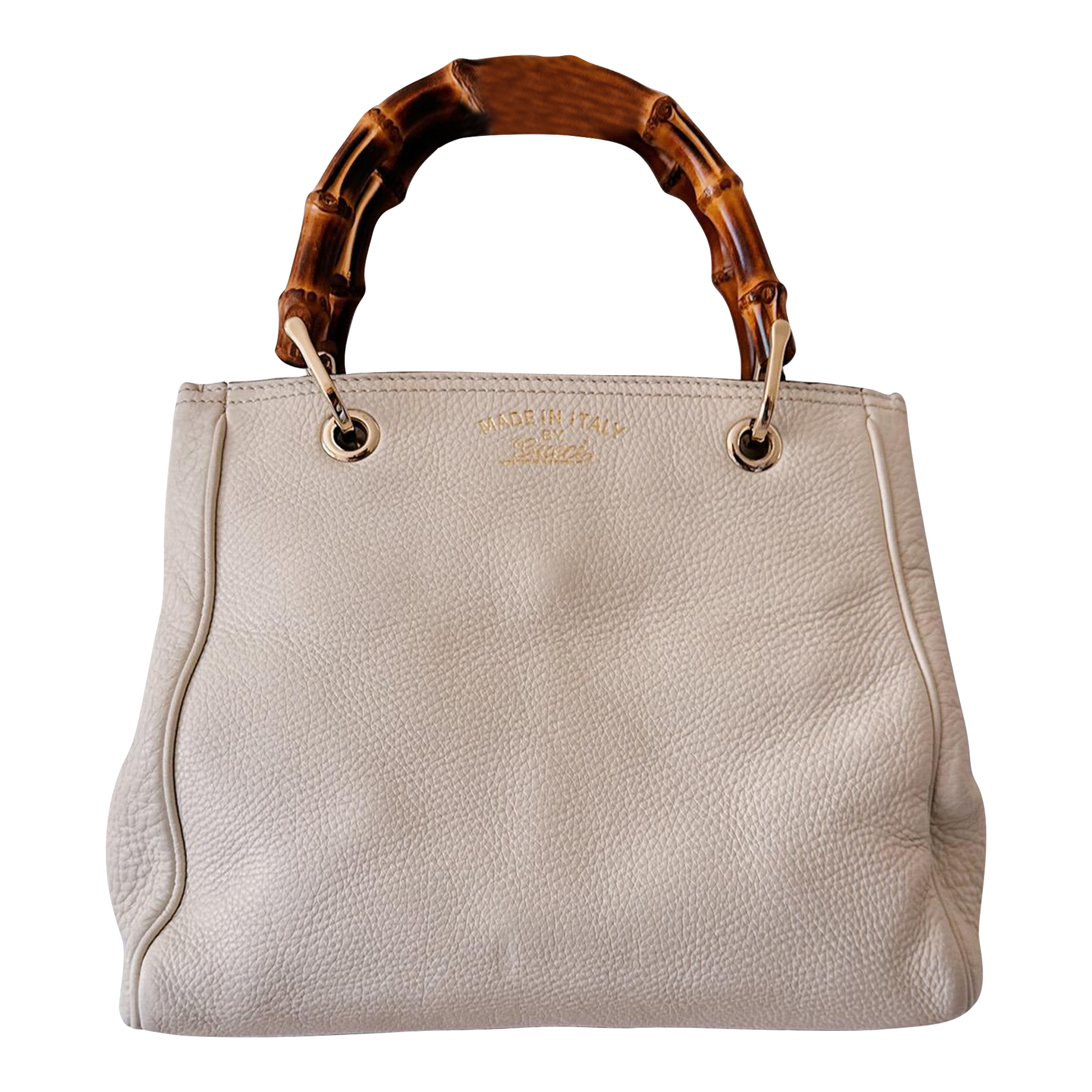 Vintage Gucci Cream Bamboo Bag Chairish