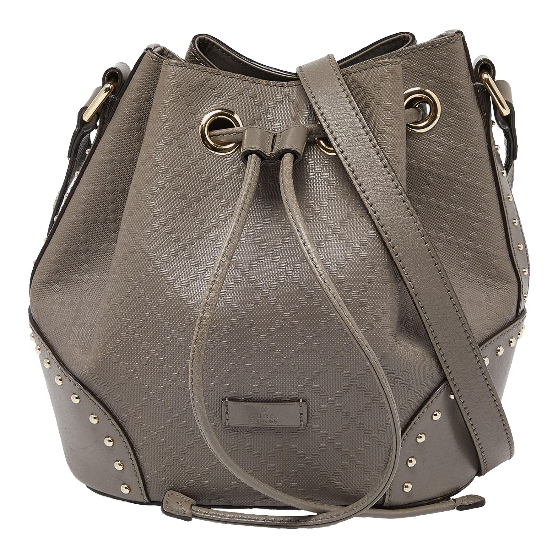 gucci bright diamante bucket bag