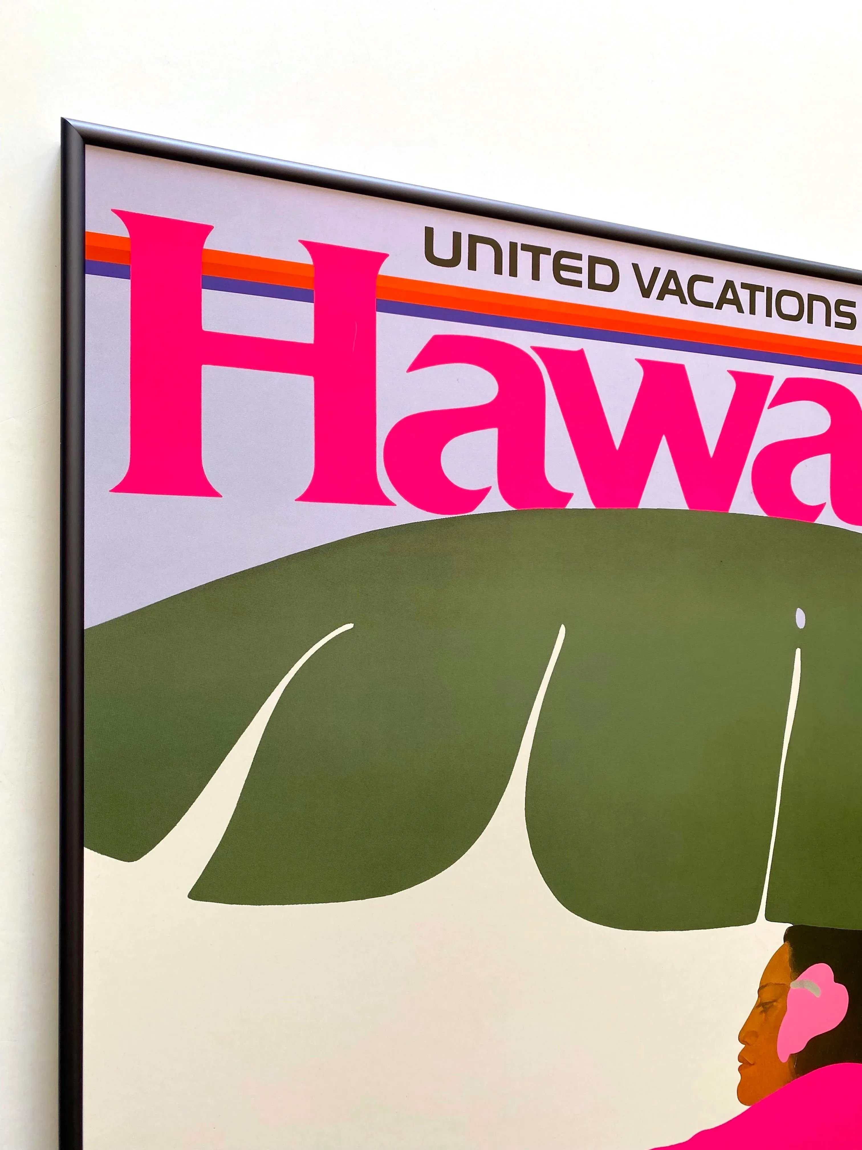 Pegge Hopper★ハワイで購入 Pegge Hopper Vintage United Airlines Contemporary Lithograph Print